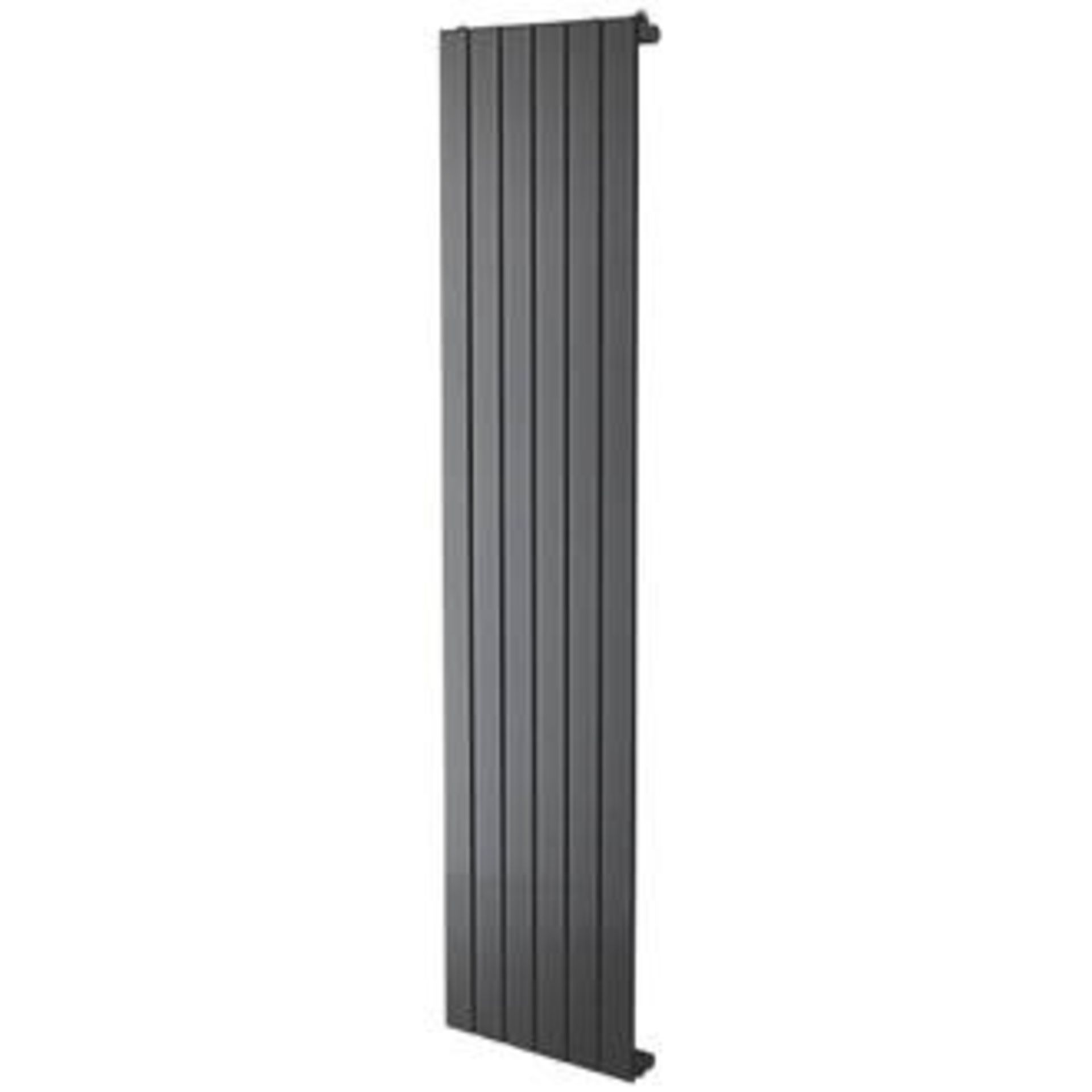 1 BOXED MORETTI MODENA DESIGNER RADIATOR 3172D IN MATT CHARCOAL / SIZE: 1500 X 433MM / RRP £229.