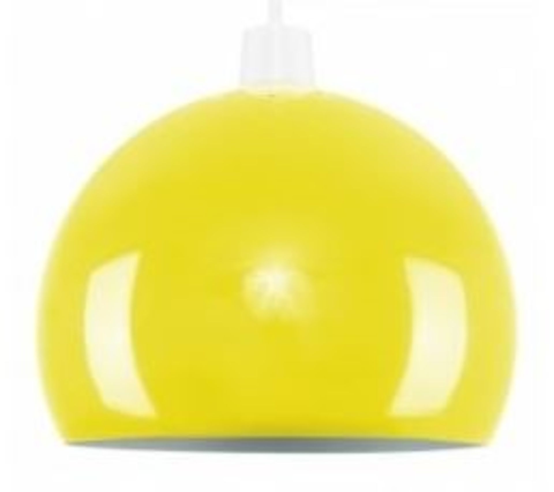 1 BOXED MINISUN CURVA NON ELECTRIC PEDANT IN YELLOW / RRP £36.22 (PUBLIC VIEWING AVAILABLE)