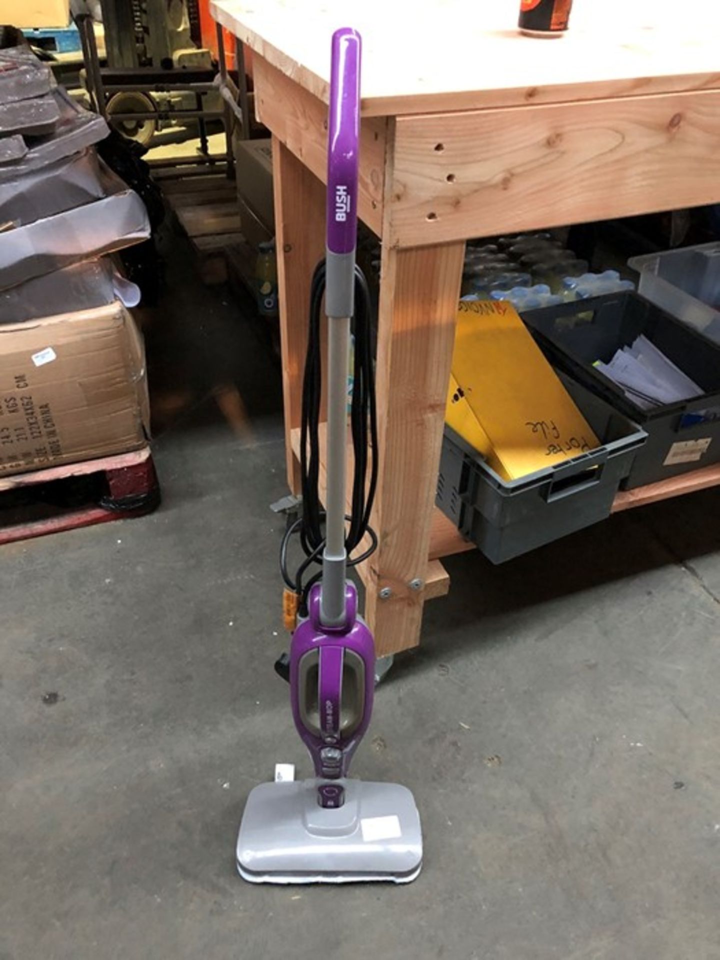 1 BUSH STEAM-MOP - PURPLE (PUBLIC VIEWING AVAILABLE)