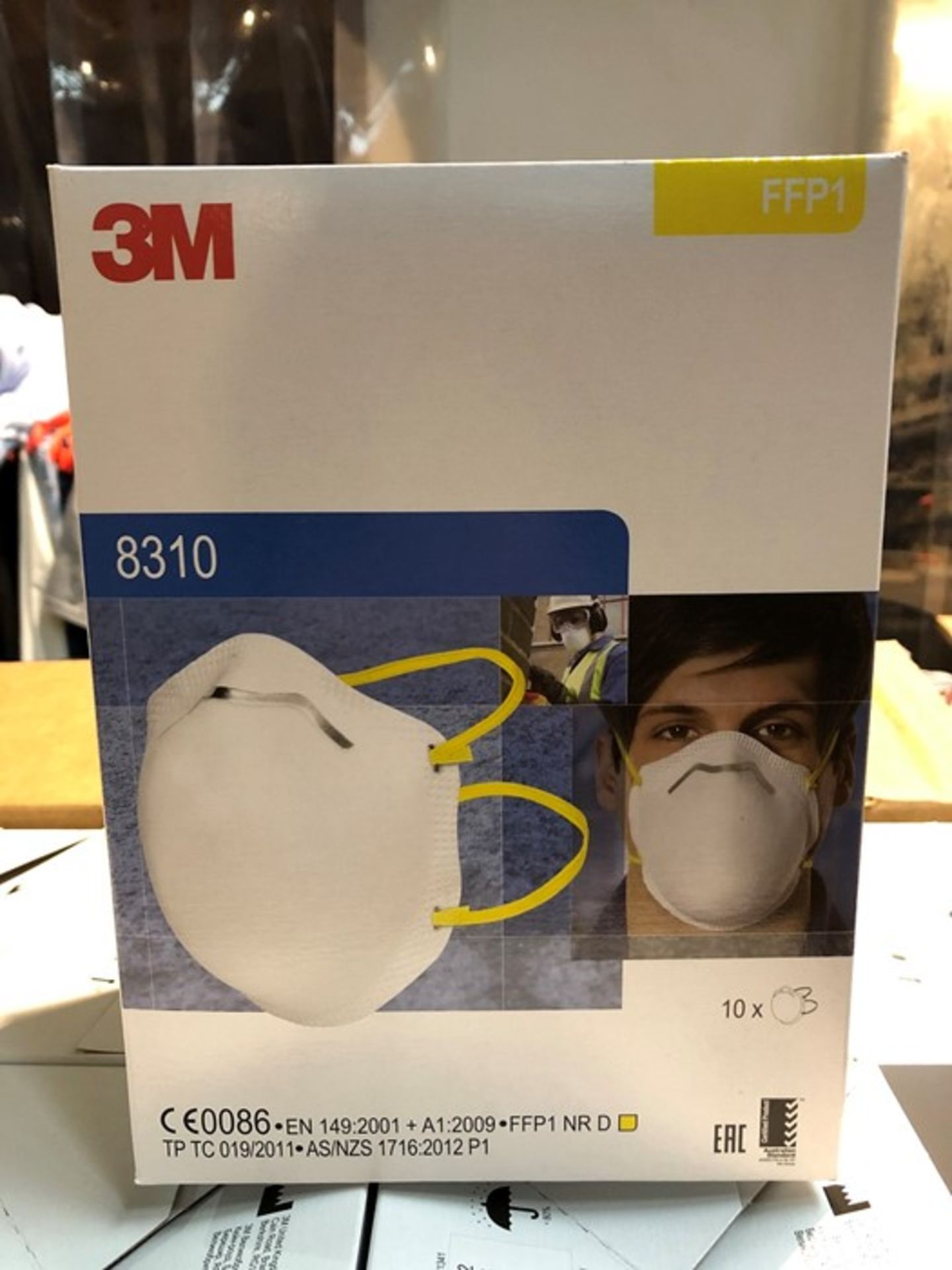 1 BOX OF 3M PARTICULATE RESPIRATORS - 10 PER BOX (PUBLIC VIEWING AVAILABLE)