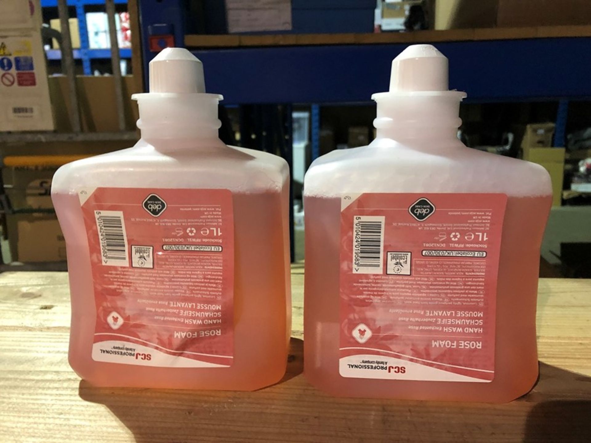 1 LOT TO CONTAIN 2 BOTTLES OF ROSE FOAM HAND WASH (PUBLIC VIEWING AVAILABLE)