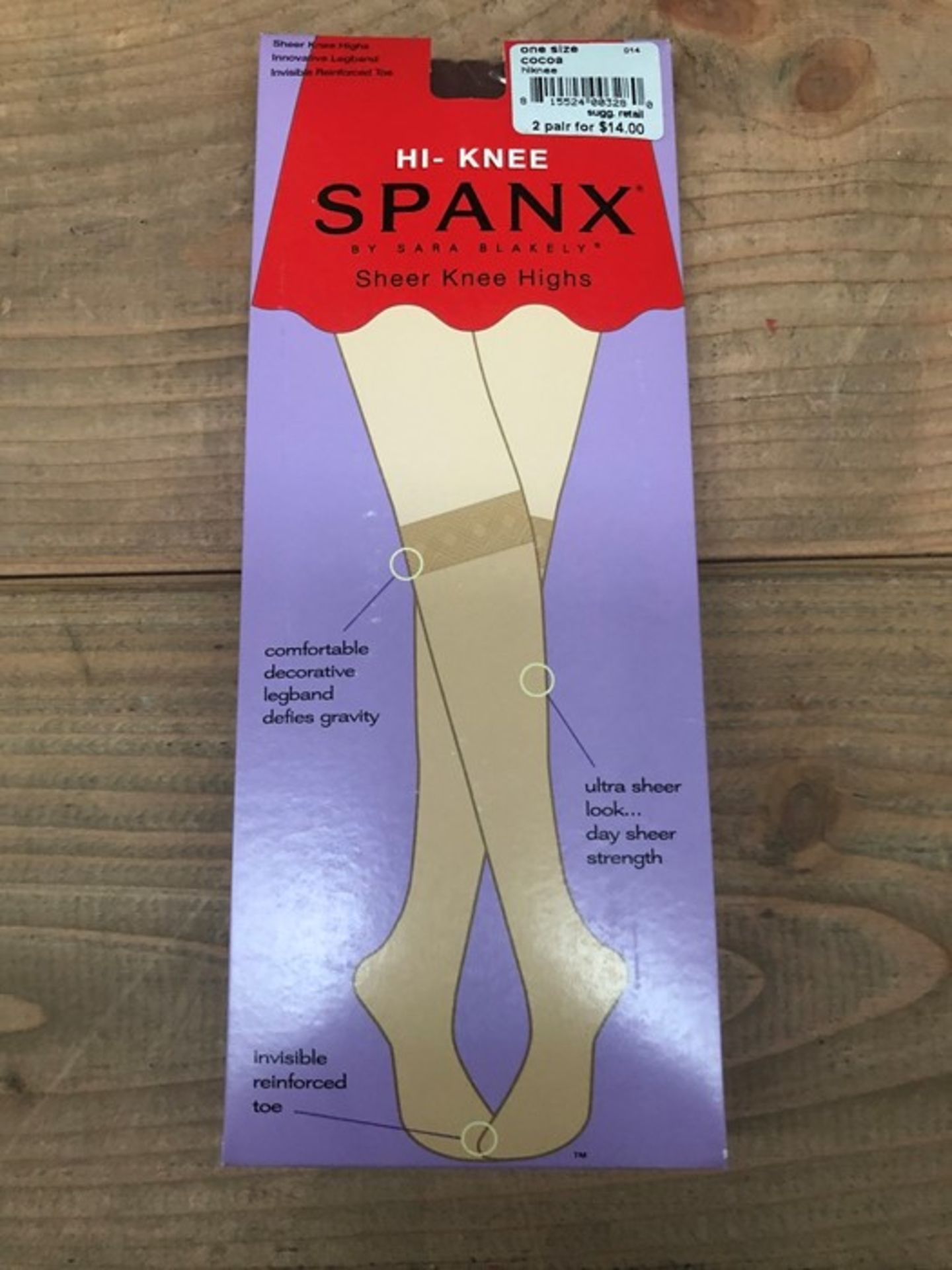 1 LOT TO CONTAIN 15 SPANX SOCKS IN COCOA / SIZE ONE SIZE / STYLE 014 / RRP £210.00 (PUBLIC VIEWING