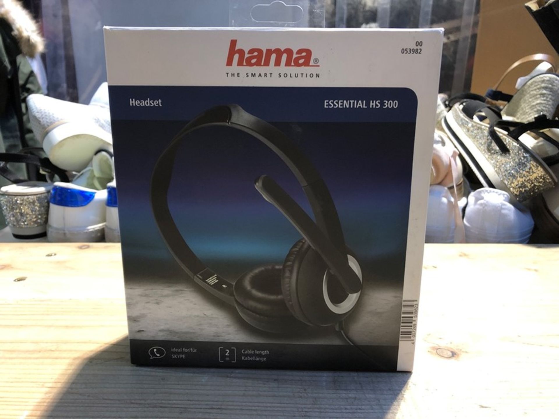 1 BOXED HAMA ESSENTIAL HS 300 HEADSET (PUBLIC VIEWING AVAILABLE)