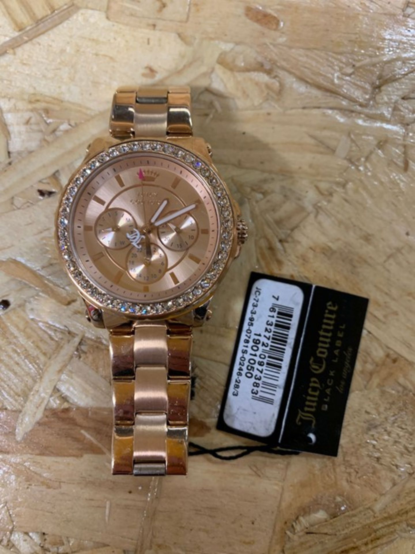 1 x UNBOXED LADIES JUICY COUTURE PEDIGREE WATCH 1901050 IN ROSE GOLD RRP £185