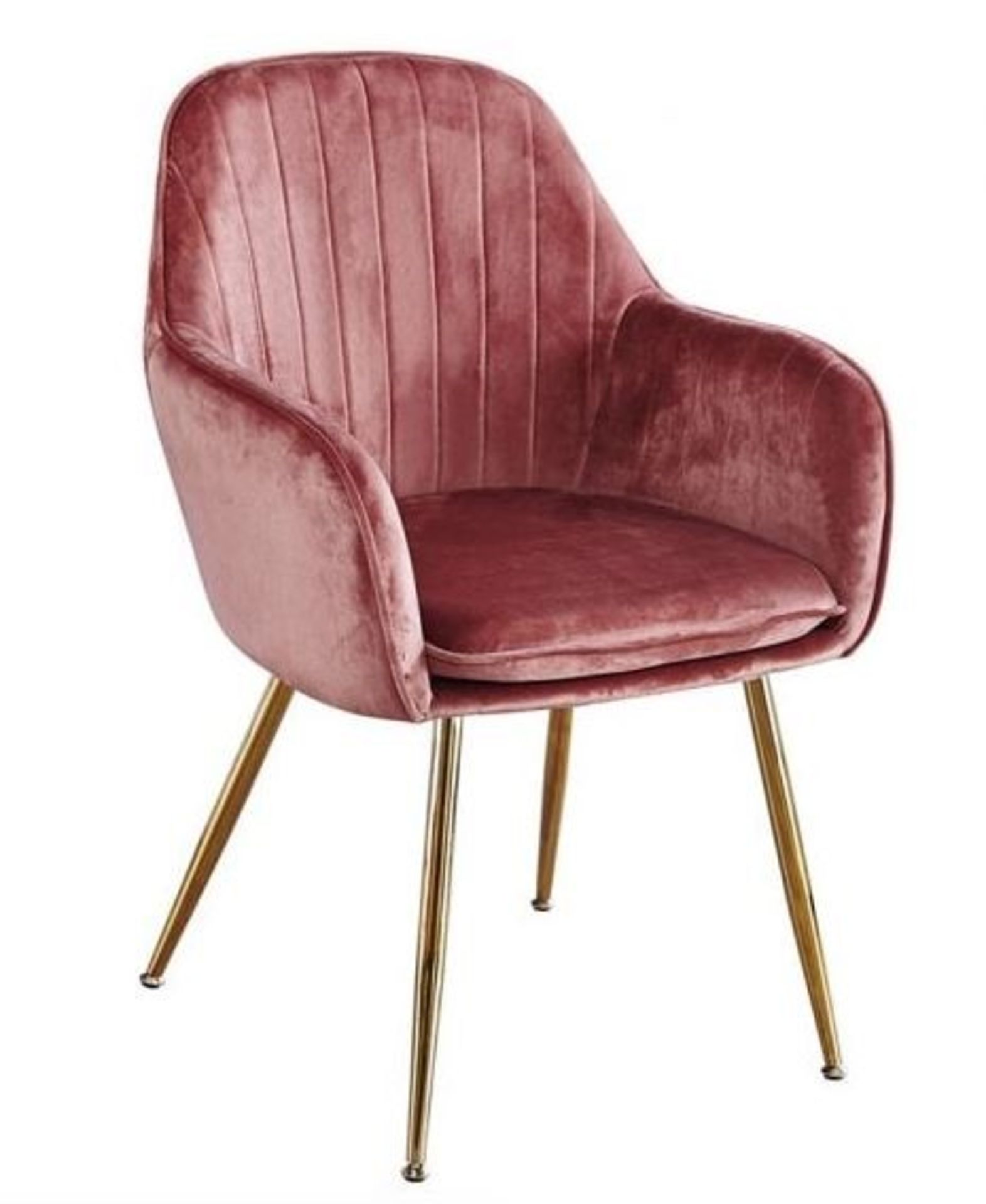 1 BOXED SET OF 2 LARA DINING CHAIRS IN PINK / RRP £175.00 (PUBLIC VIEWING AVAILABLE)