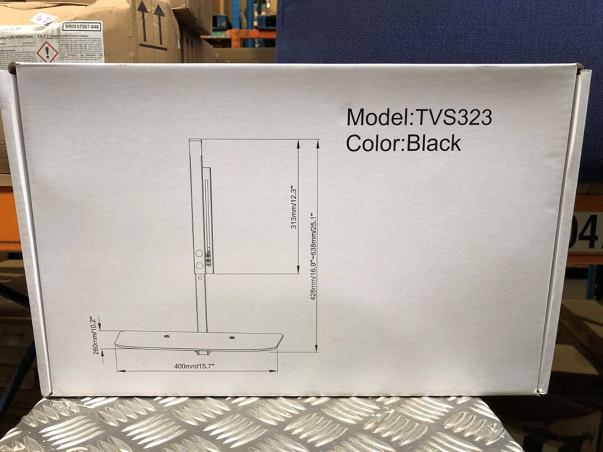 1 BOXED TVS323 TV WALL BRACKET SHELF (PUBLIC VIEWING AVAILABLE)