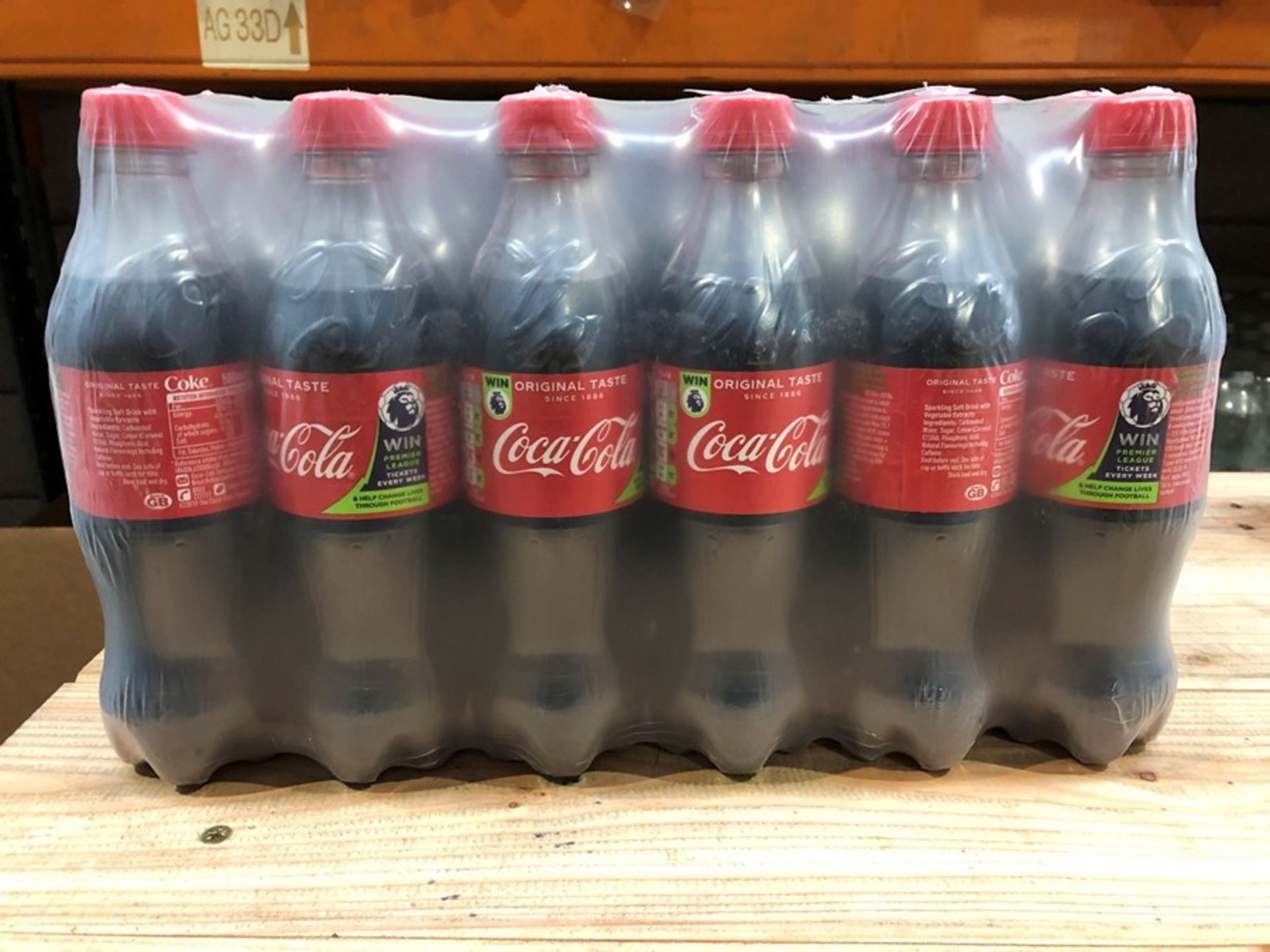 1 BAGGED SET TO CONTAIN 24 BOTTLES OF COCA-COLA - 500ML BOTTLES / BEST BEFORE: 31/12/2019 (PUBLIC