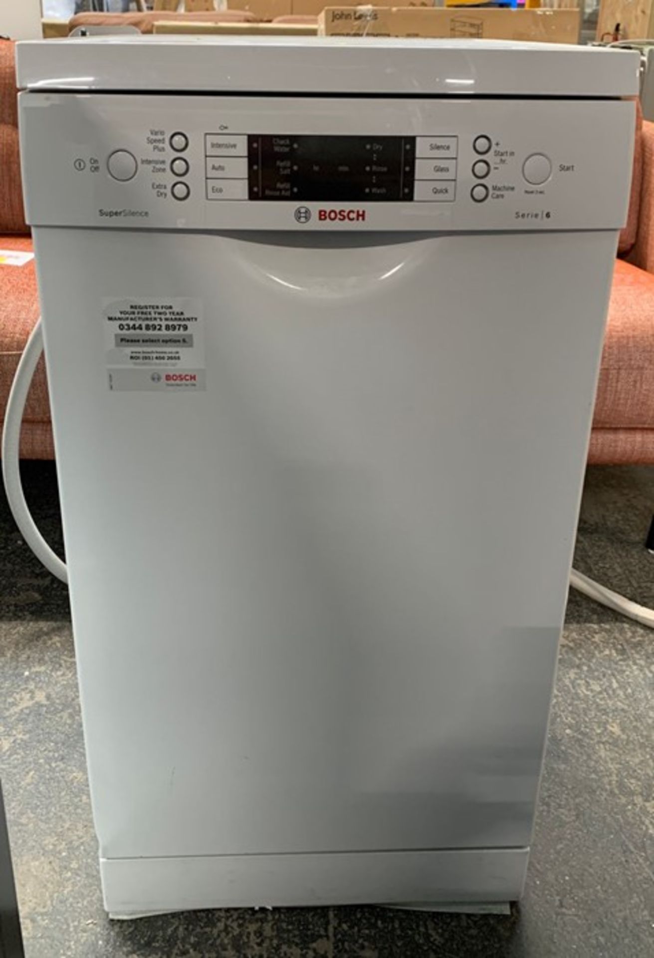 BOSCH SPS66TW00G SLIM DISHWASHER