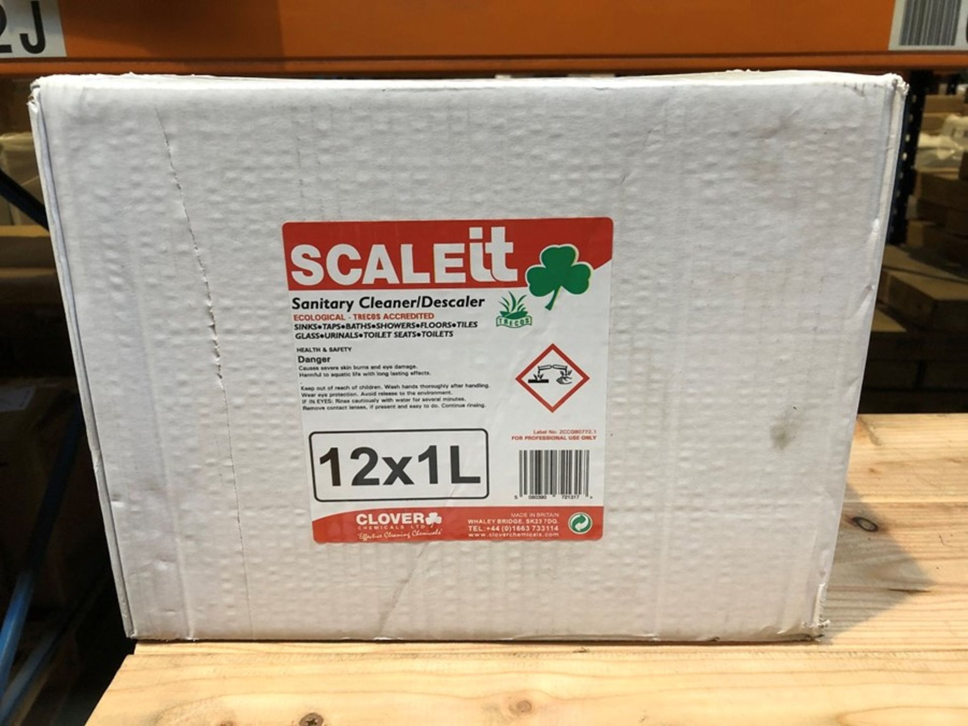 1 BOXED SET TO CONTAIN 12 BOTTLES OF SCALEIT SANITARY CLEANER/DESCALER - 12 X 1L (PUBLIC VIEWING