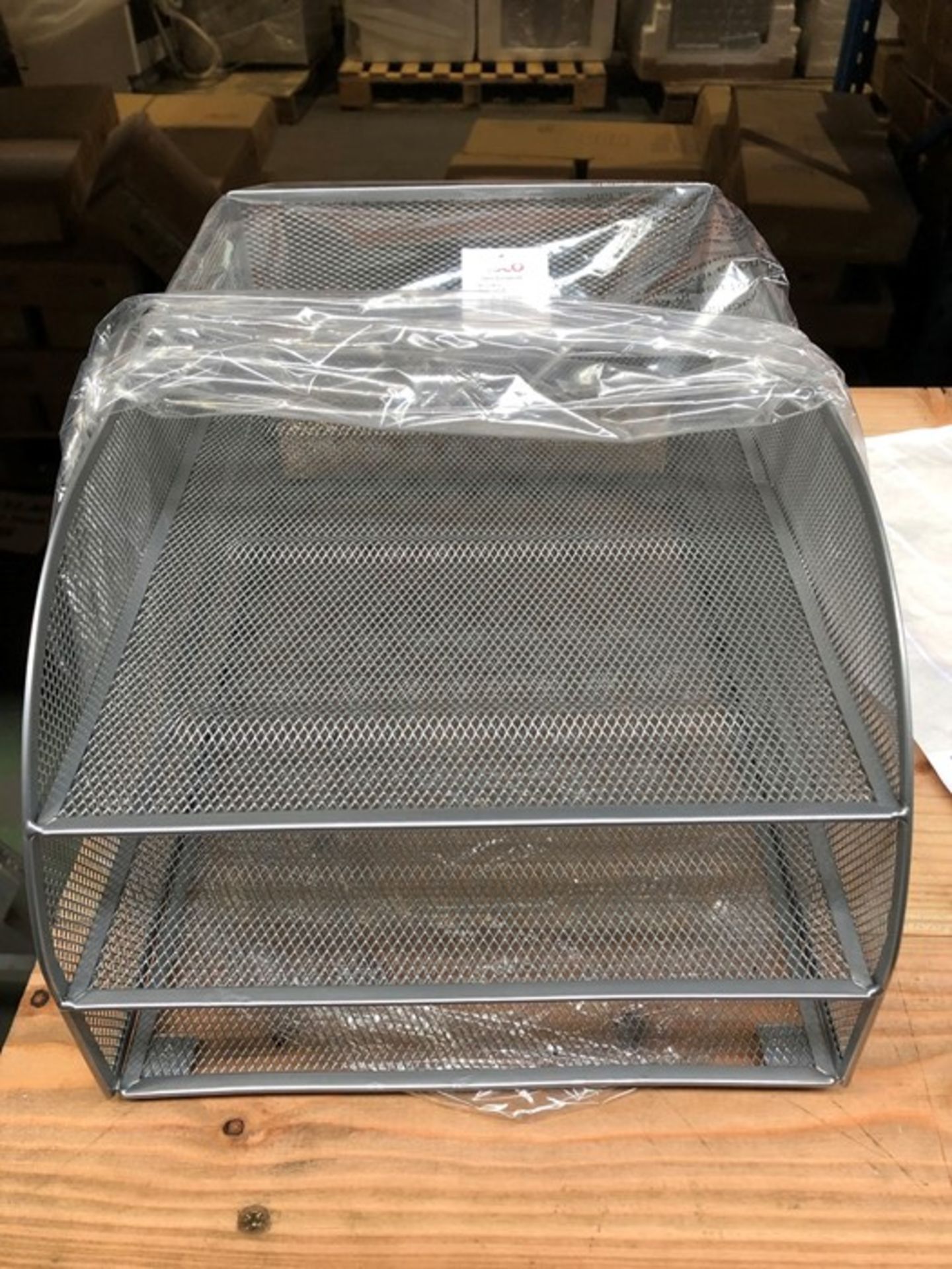 1 BOXED 3 TIER METAL LETTER TRAY - SILVER (PUBLIC VIEWING AVAILABLE)