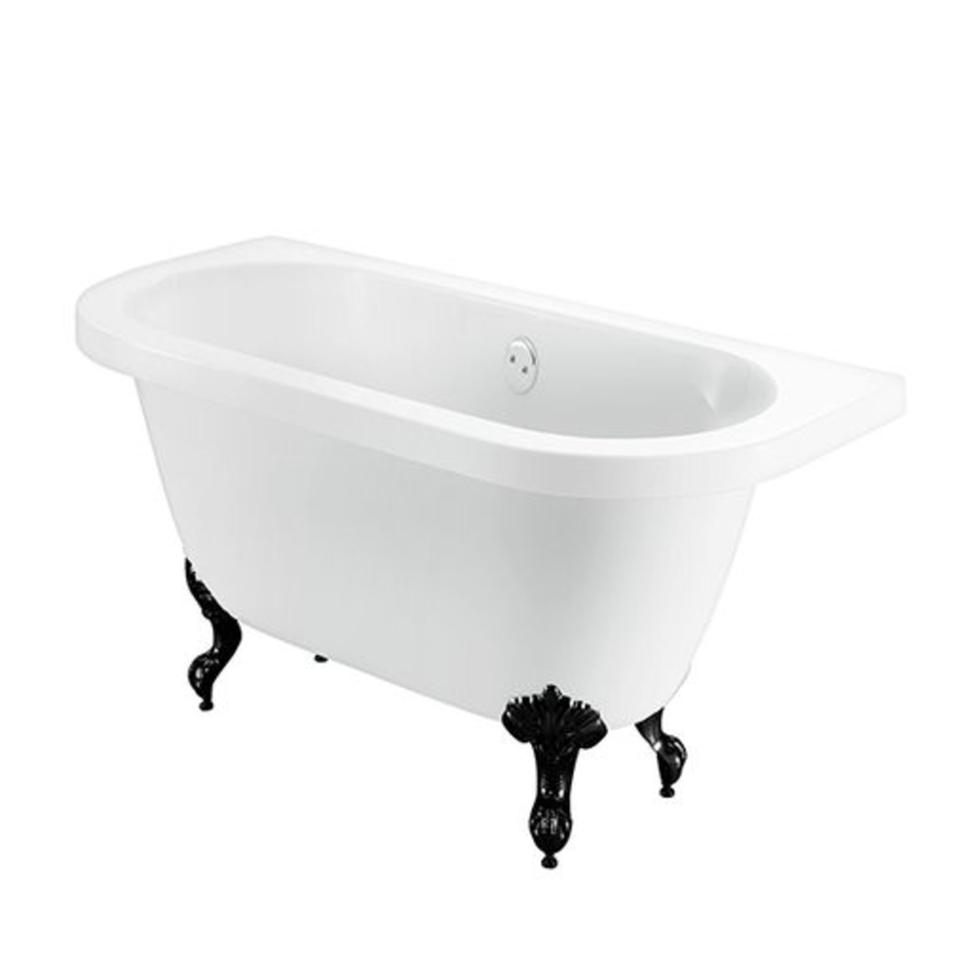 BATHSTORE BELMONT 1700X770 DOUBLE ENDED BACK TO WALL FREE STANDING BATH WITH BALL & CLAWFEET. RRP £ - Image 2 of 2
