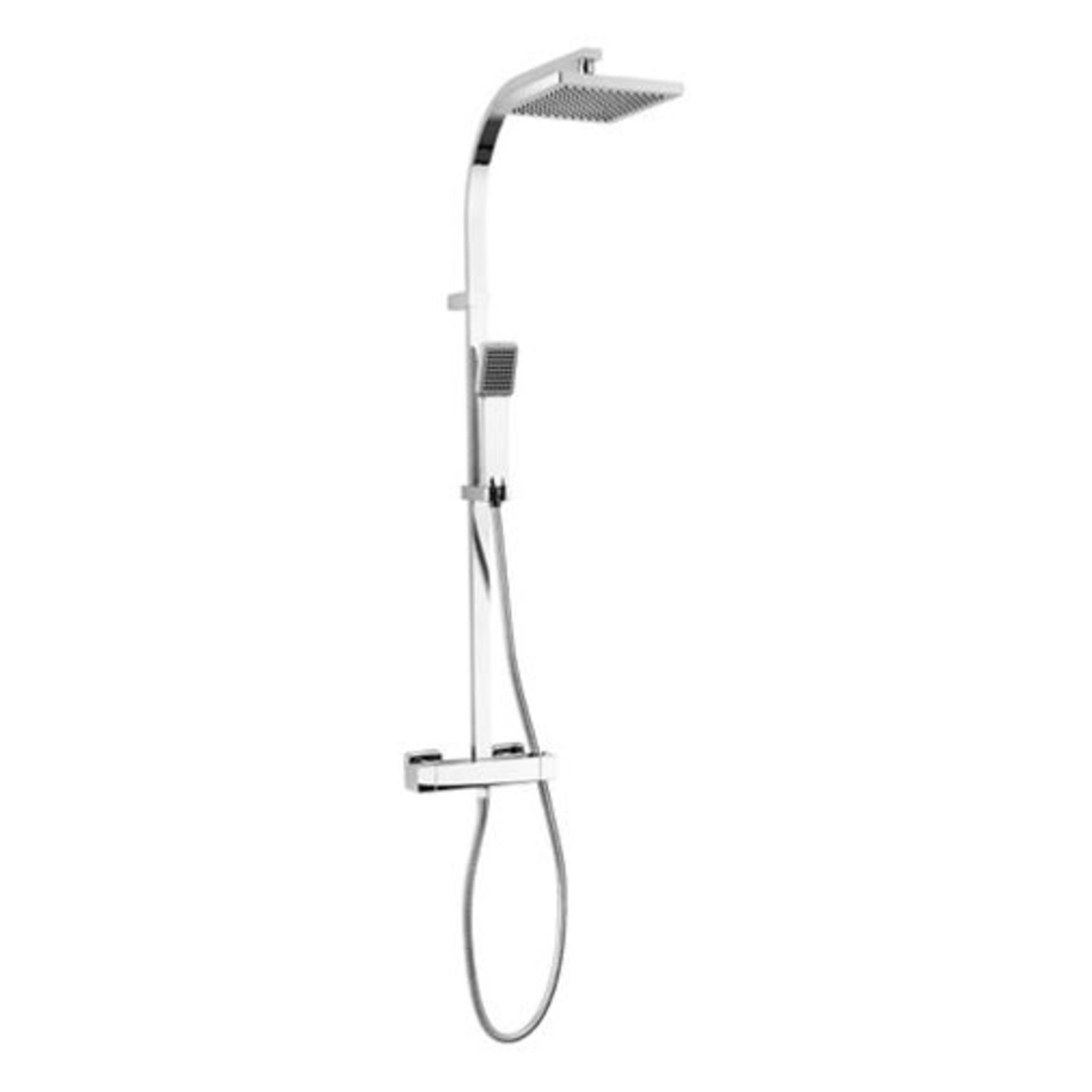 BLADE EXPOSED THERMOSTATIC SHOWER SYSTEM WITH SQUARE BAR SHOWER, LARGE FIXED HEAD & HANDSET. RRP £ - Image 2 of 2
