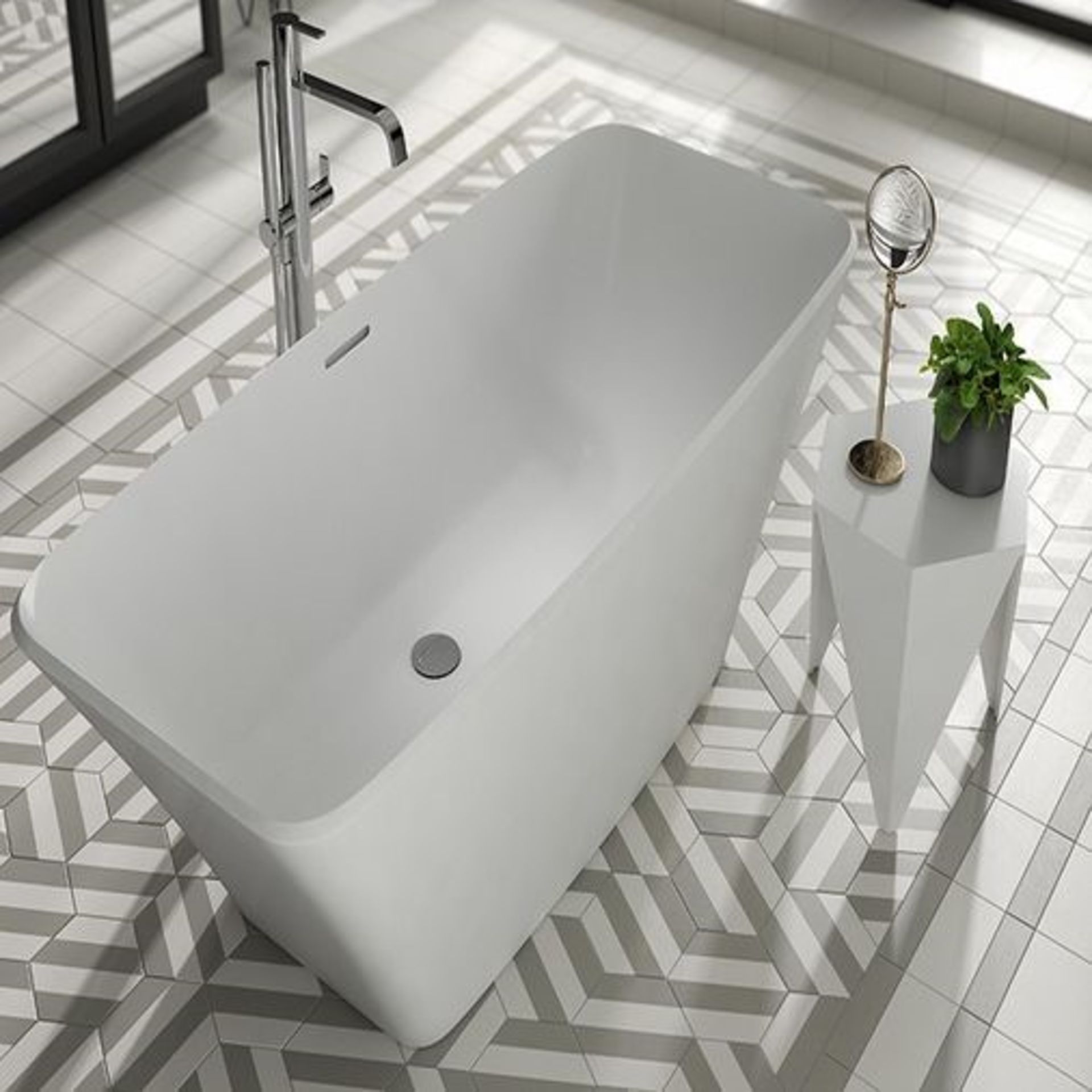 BATHSTORE SIGNATURE SOLID RESIN MATT BATH 1700 X 750. RRP £1595 (PUBLIC VIEWING AVAILABLE AND HIGHLY