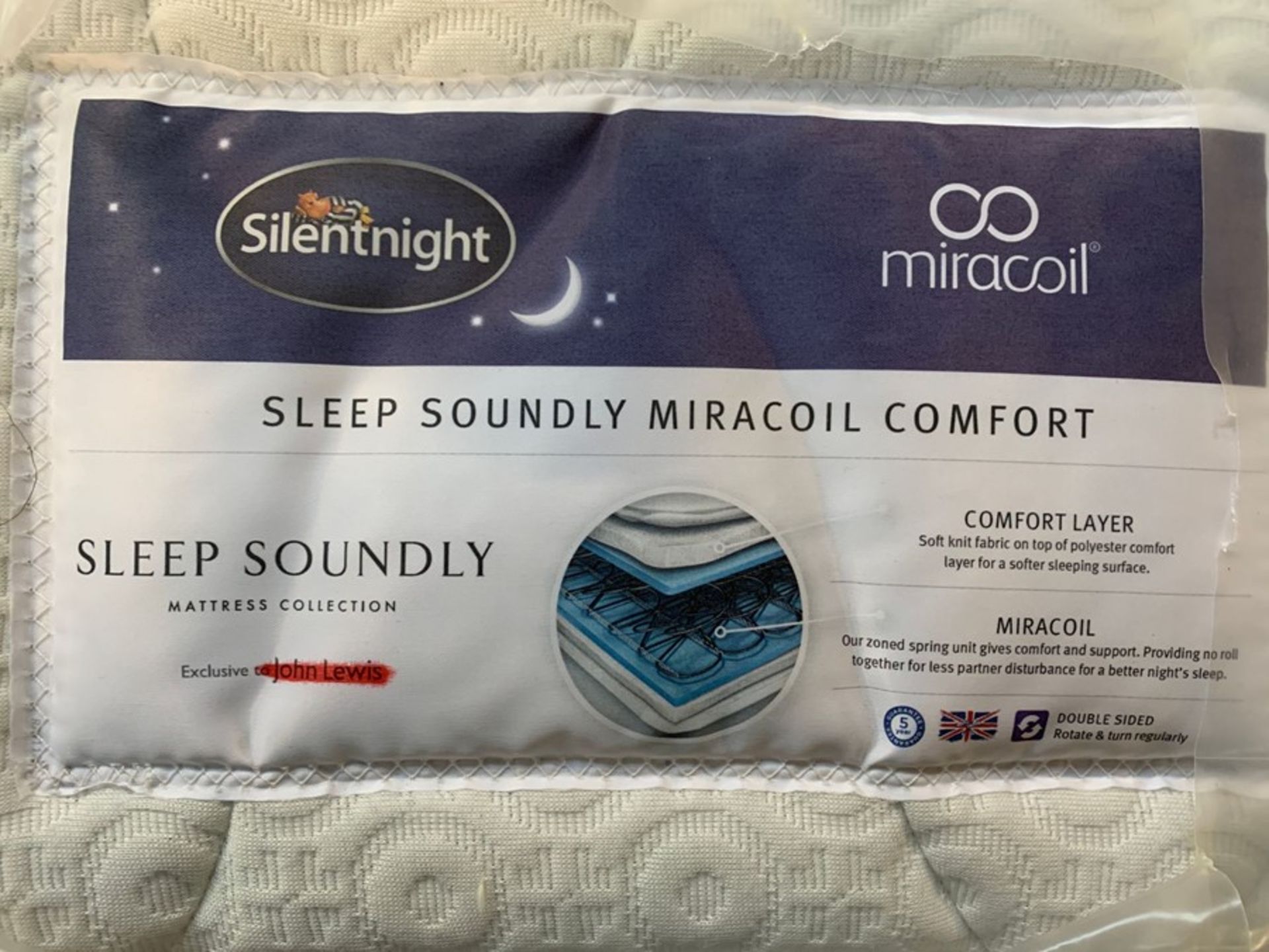 SILENTNIGHT MIRACOIL COMFORT KING SIZE MATTRESS