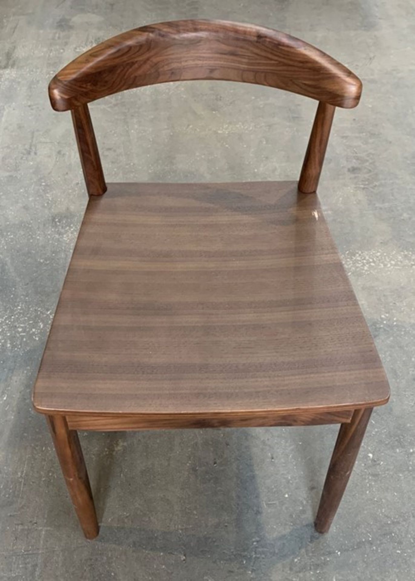 WALNUT DESIGNER JOHN LEWIS DINING CHAIRS (PUBLIC VIEWING AVAILABLE/RECOMMENDED)