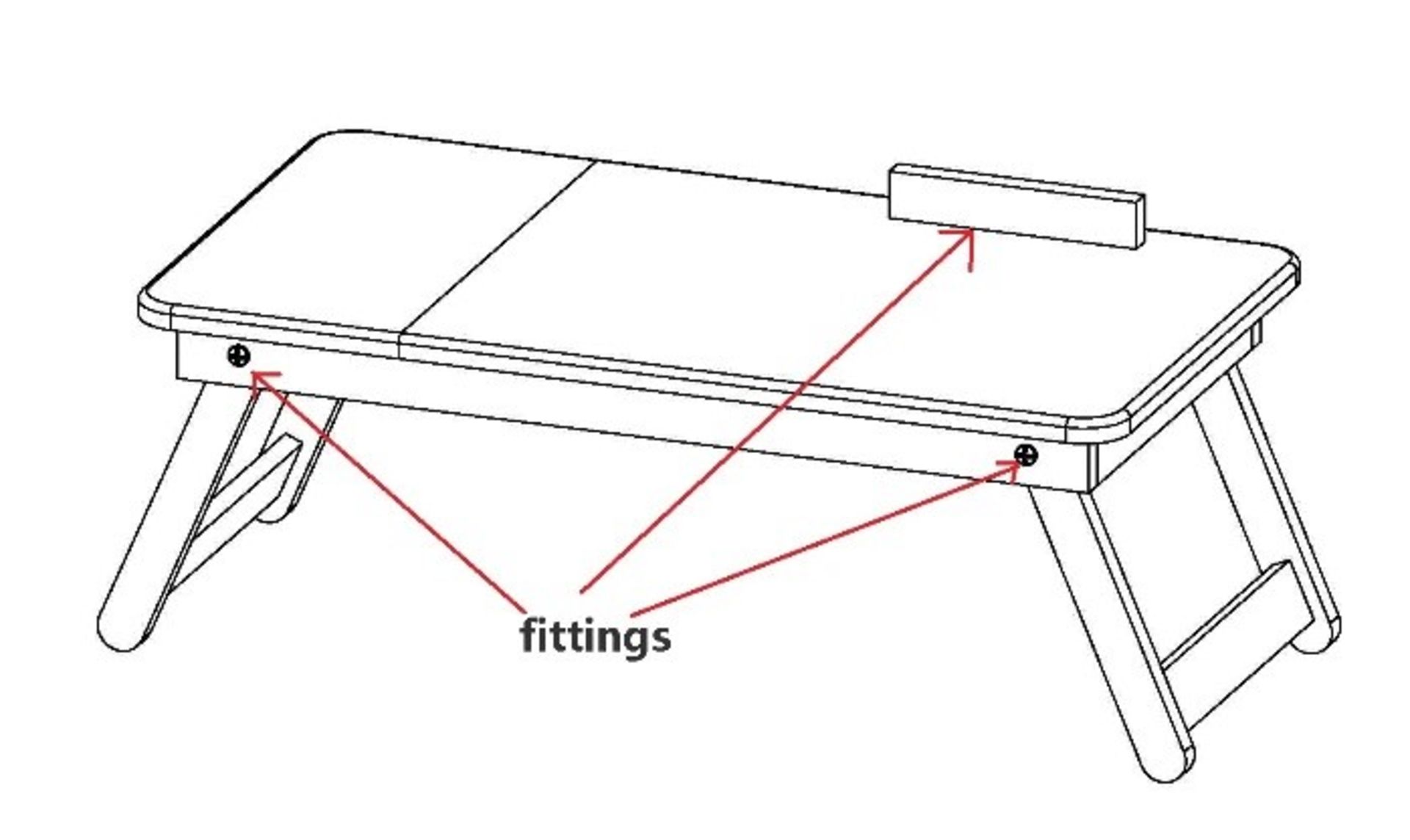 1 BOXED FOLDING LAPTOP TRAY - PINE (PUBLIC VIEWING AVAILABLE)