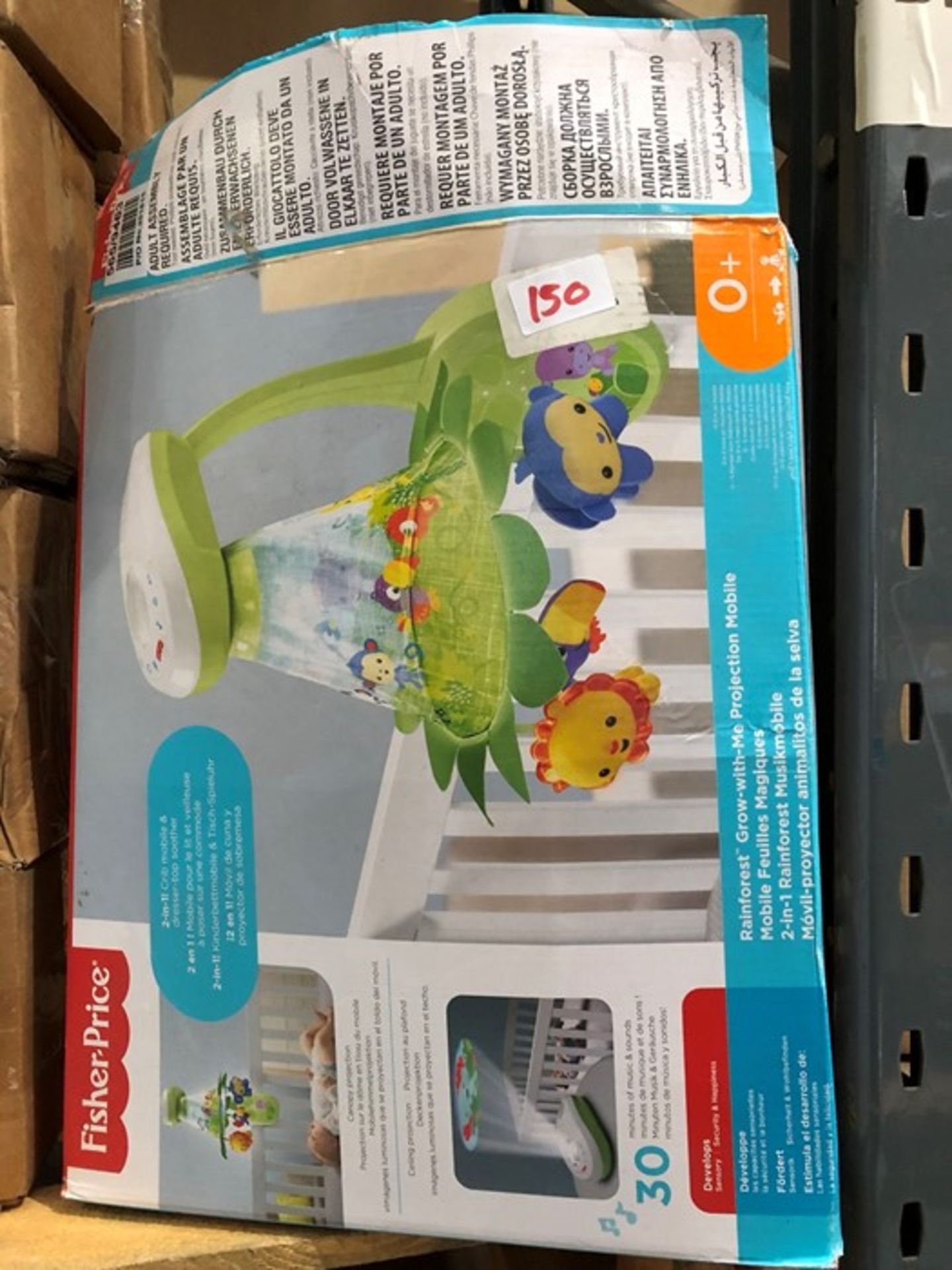 1 BOXED FISHER-PRICE CRIB MOBILE (PUBLIC VIEWING AVAILABLE)