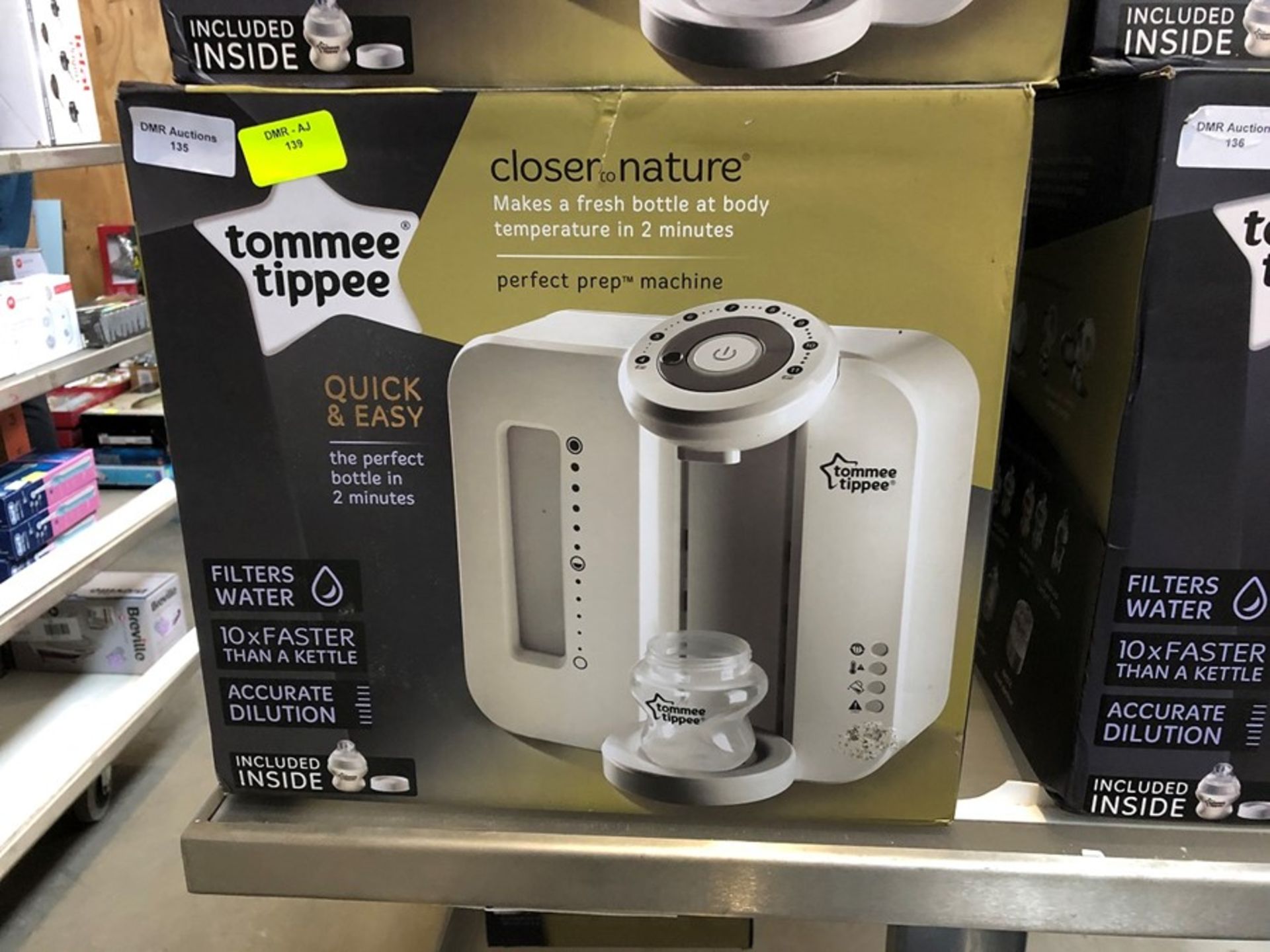 1 BOXED TOMMEE TIPPEE CLOSER TO NATURE PERFECT PREP MACHINE PUBLIC VIEWING AVAILABLE & HIGHLY