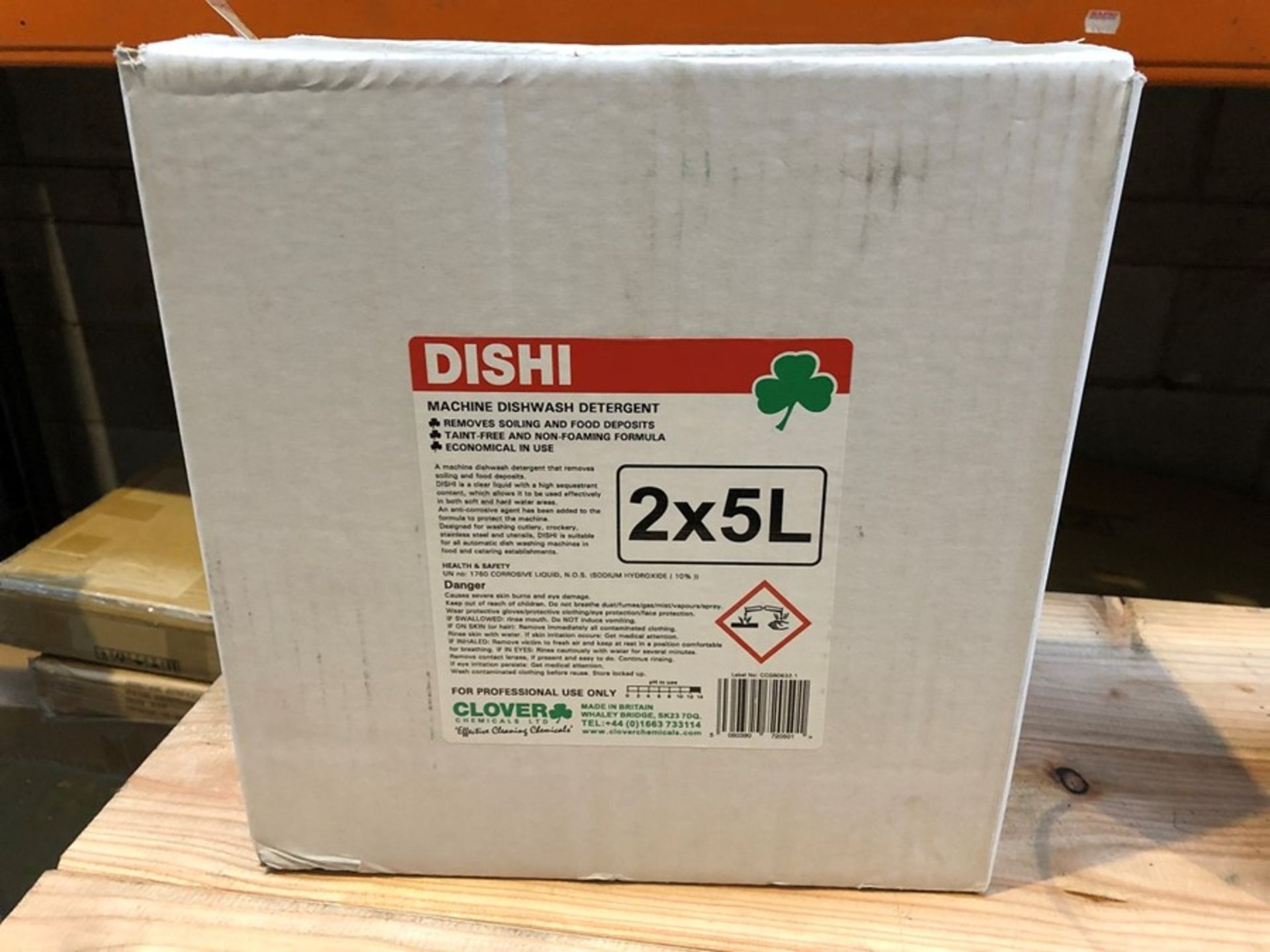1 BOX TO CONTAIN 2 BOTTLES OF DISHI MACHINE DISHWASH DETERGENT - 2 X 5L (PUBLIC VIEWING AVAILABLE)
