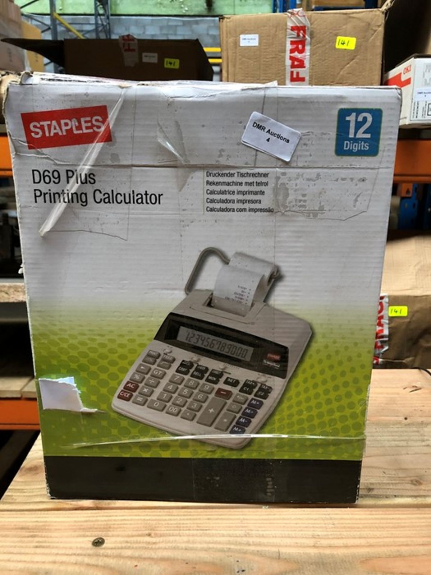 1 BOXED D69 PLUS PRINTING CALCULATOR / RRP £48.59 (SOLD AS SEEN)