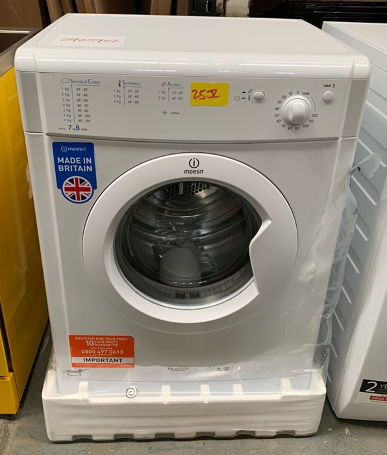 INDESIT IDV75 ECOTIME VENTED TUMBLE DRYER