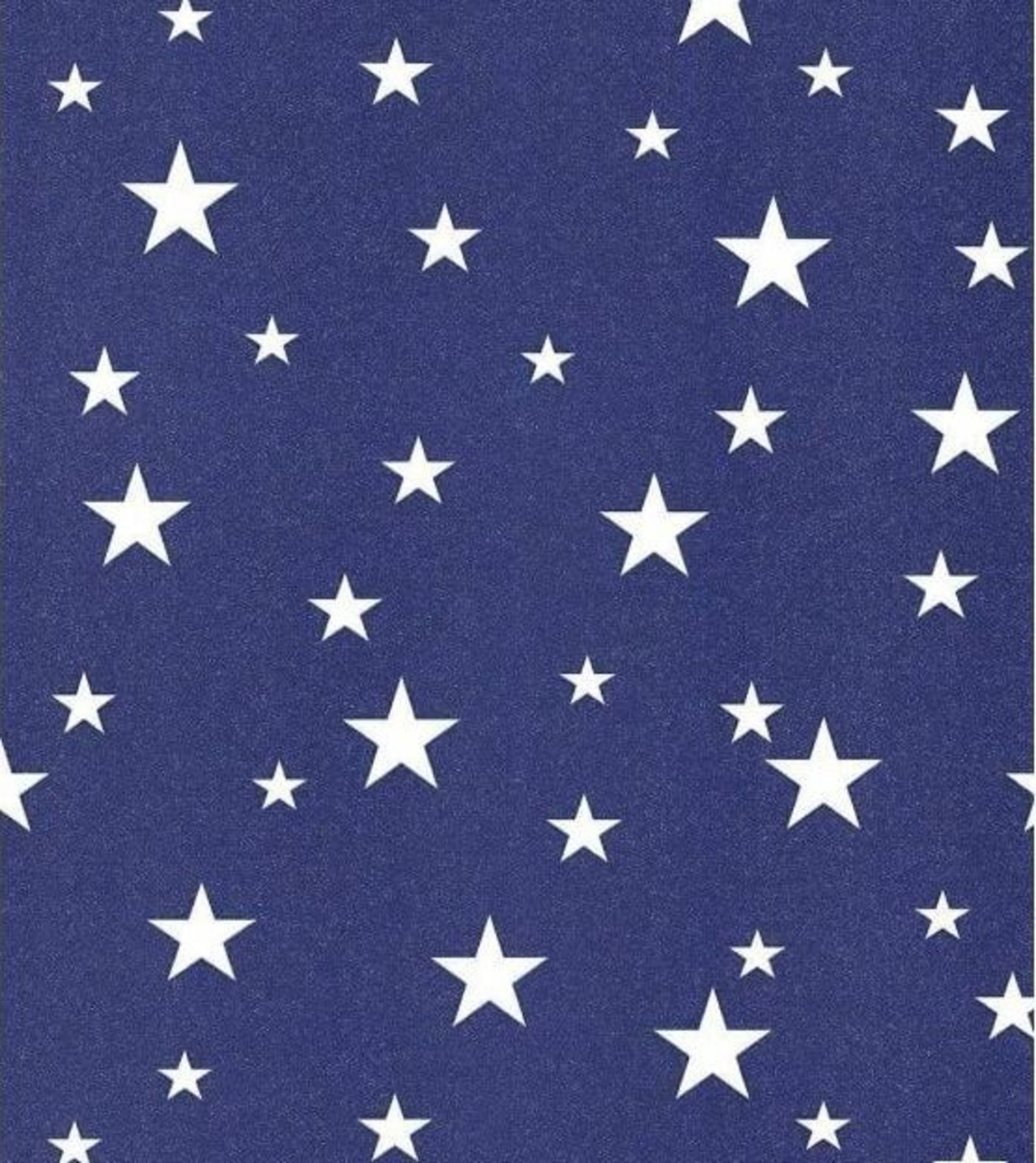 1 LOT TO CONTAIN 6 AS NEW ROLLS OF ARTHOUSE TEXTURED VINYL DIAMOND STARS GLITTER WALLPAPER IN BLUE -