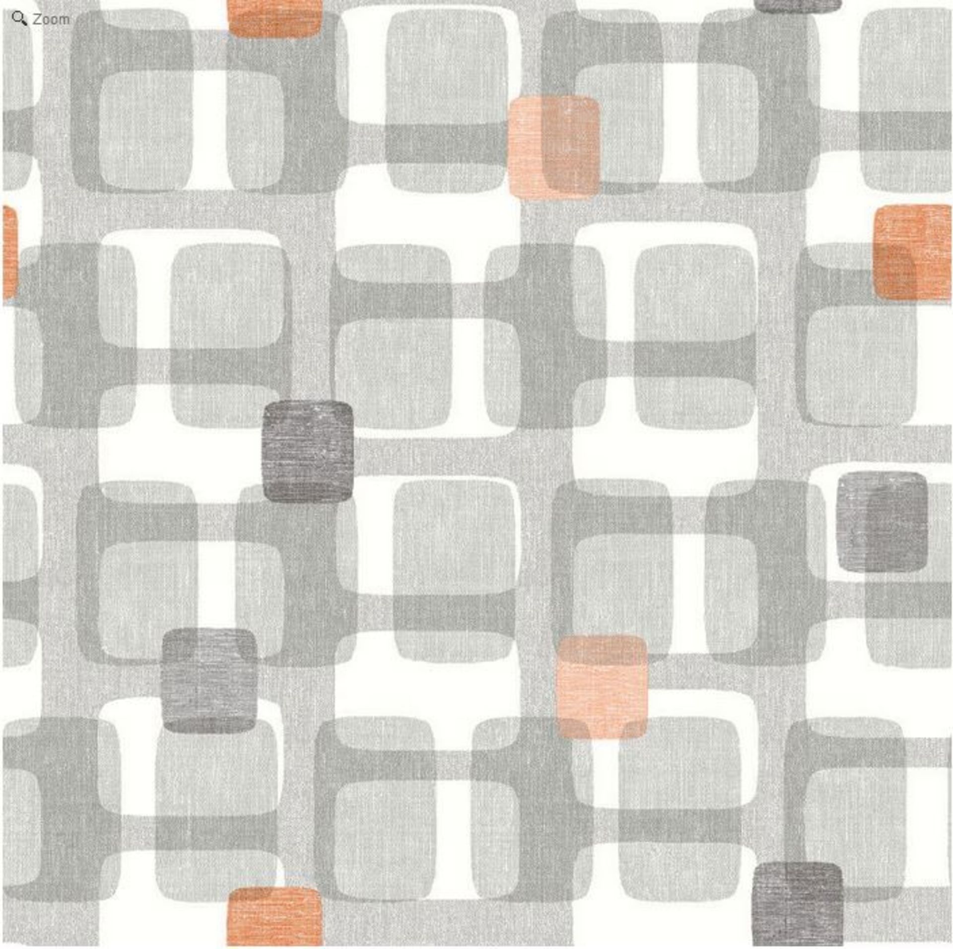 1 LOT TO CONTAIN 9 AS NEW ROLLS OF ARTHOUSE RETRO BLOCK GREY/ORANGE WALLPAPER - 902307 / RRP £80.91