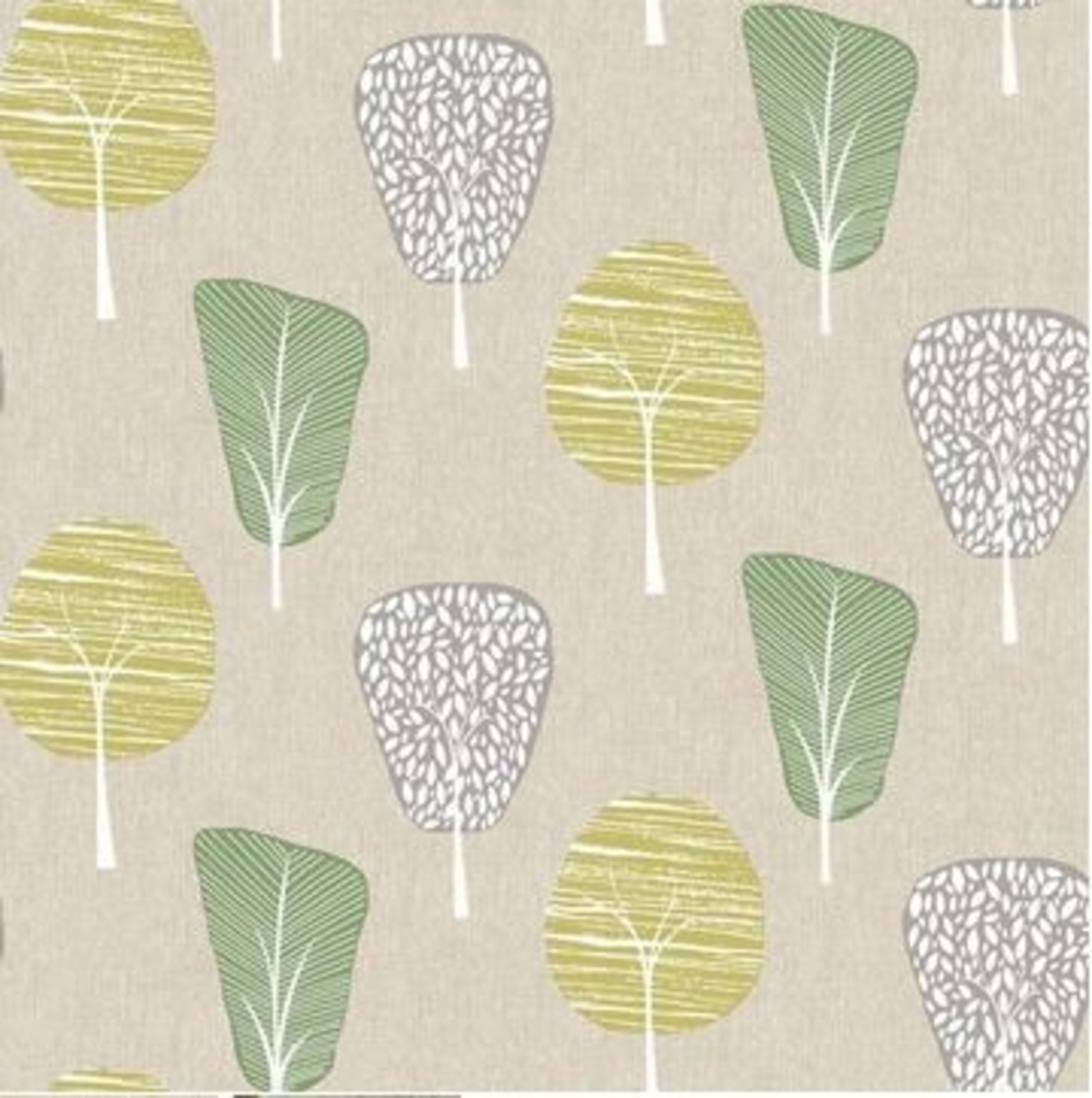 1 LOT TO CONTAIN 5 AS NEW ROLLS OF ARTHOUSE RETRO TREE GREEN WALLPAPER - 902306 / RRP £44.95