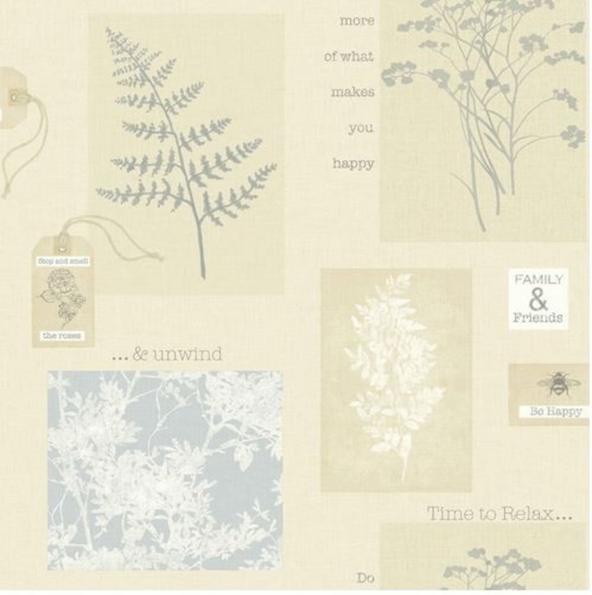 1 LOT TO CONTAIN 11 AS NEW ROLLS OF ARTHOUSE HEAVY WEIGHT FOLIAGE WALLPAPER IN SOFT BLUE - 661002
