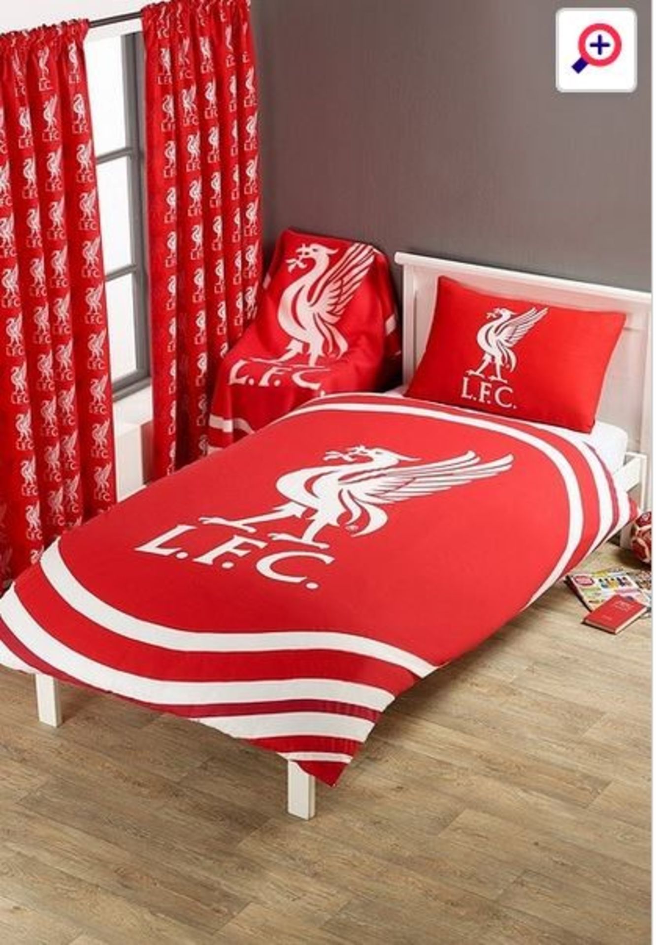 1 LIVERPOOL FOOTBALL CLUB DUVET SET / SIZE: SINGLE