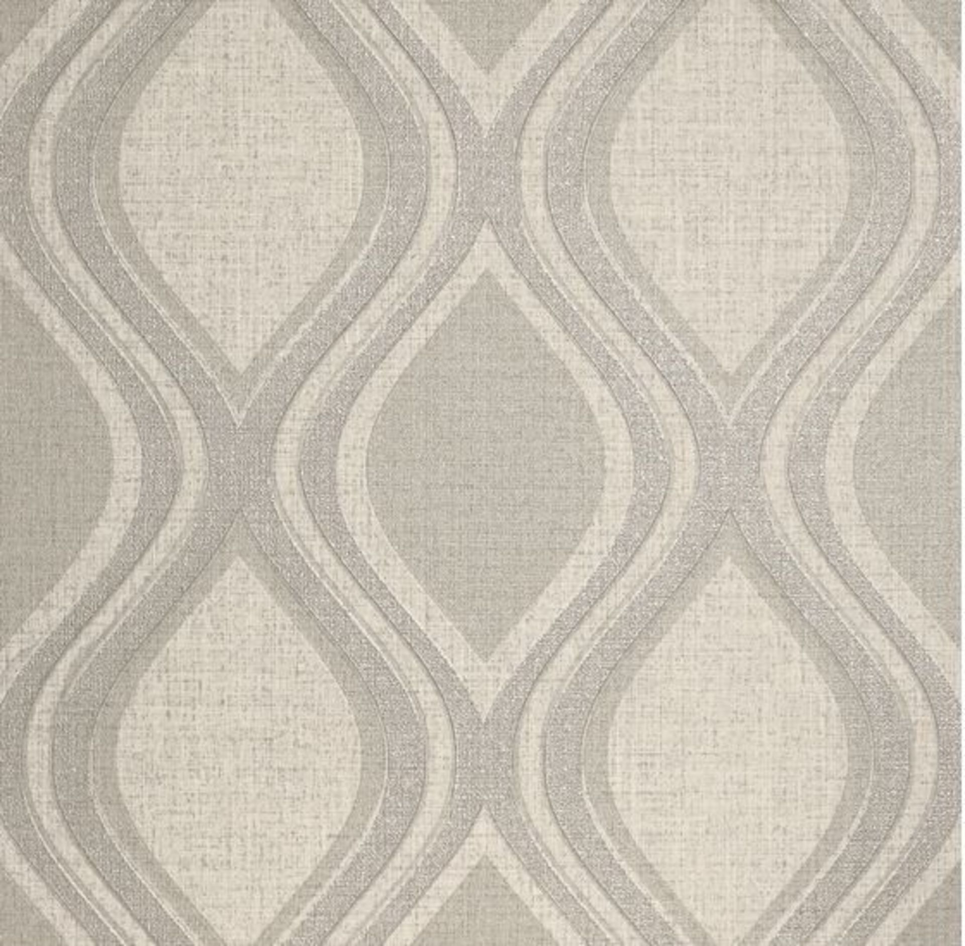 1 LOT TO CONTAIN 6 AS NEW ROLLS OF ARTHOUSE CURVE TAUPE WALLPAPER - 295102 / RRP £119.94