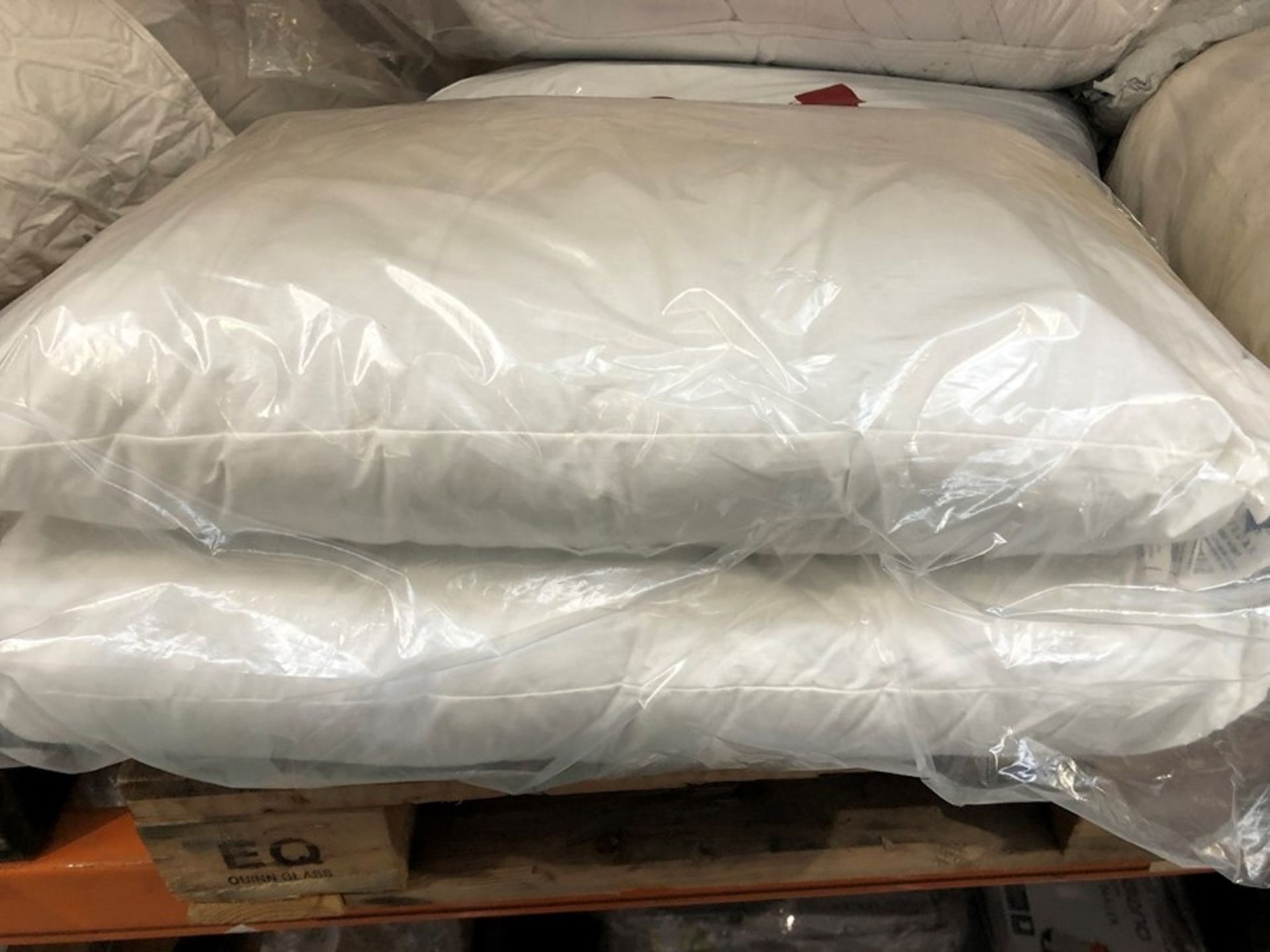 1 LOT TO CONTAIN 2 HIGH QUALITY PILLOWS - WHITE (SOLD AS SEEN)