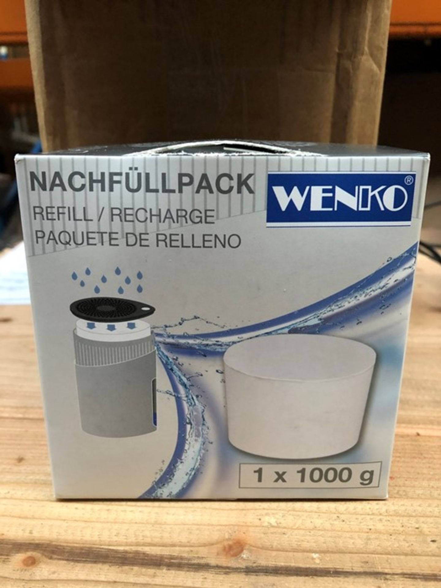 1 LOT TO CONTAIN APPROX 39 PACKS OF WENKO REFILL CALCIUM CHLORIDE PACKS - WEIGHT 1000G PER PACK (