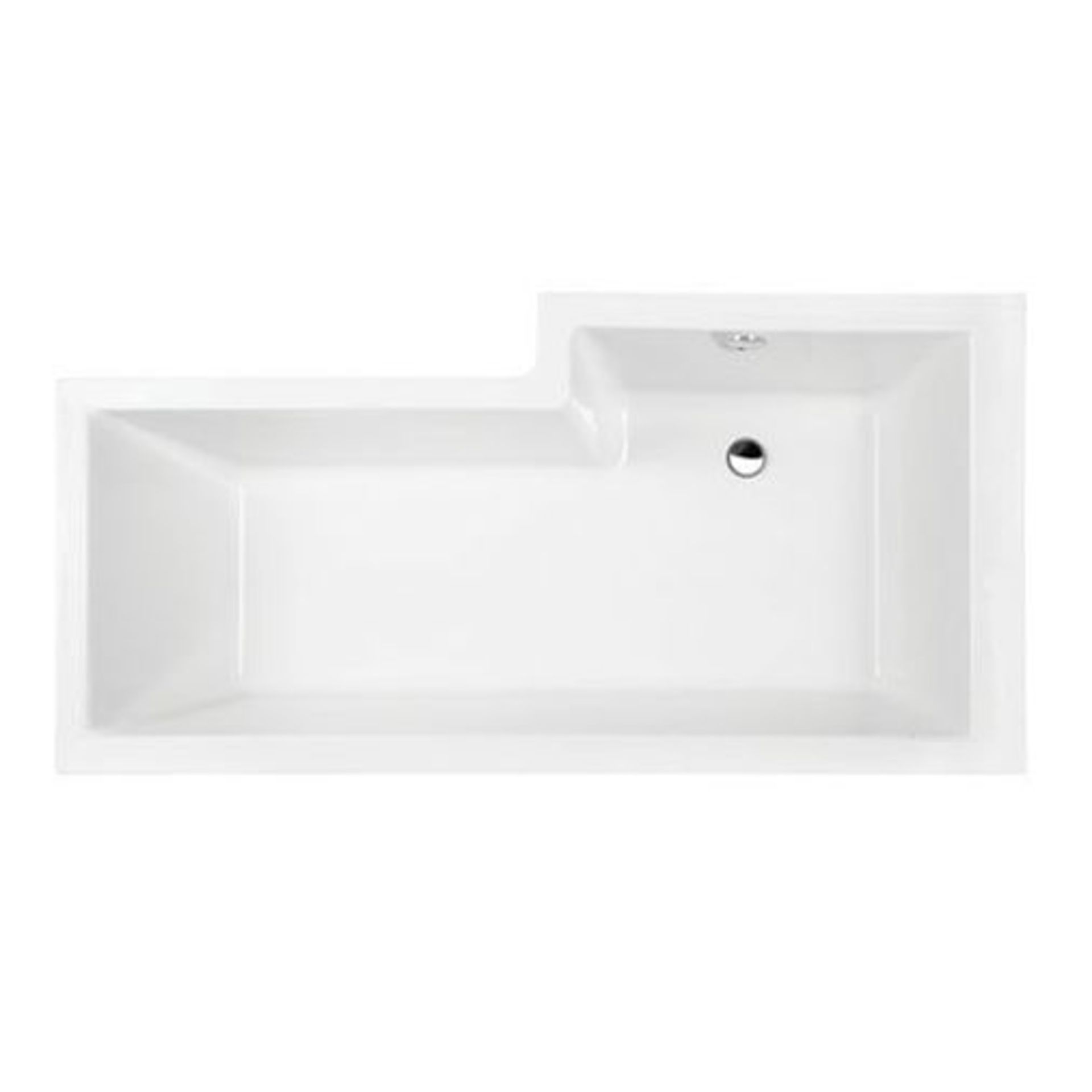 1700 ‘L’ SHAPED ‘WATERCUBE’ LEFT HAND SHOWER BATH RRP £550 - Image 2 of 3