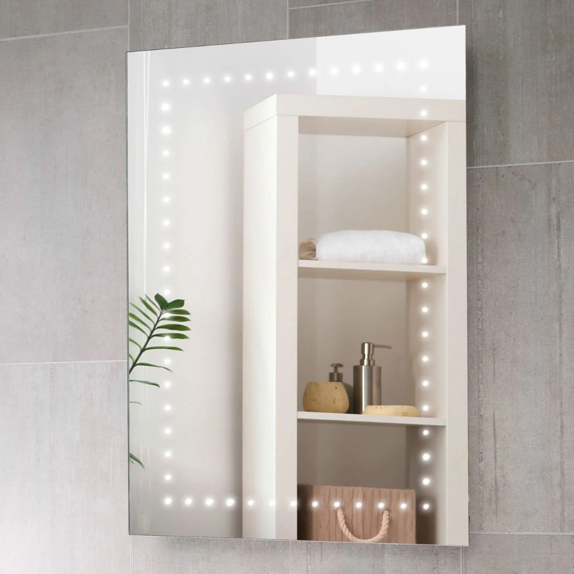 MAYA LED ILLUMINATED MIRROR WITH SENSOR SWITCH. FULLY FACTORY WRAPPED & SEALED. RRP £275