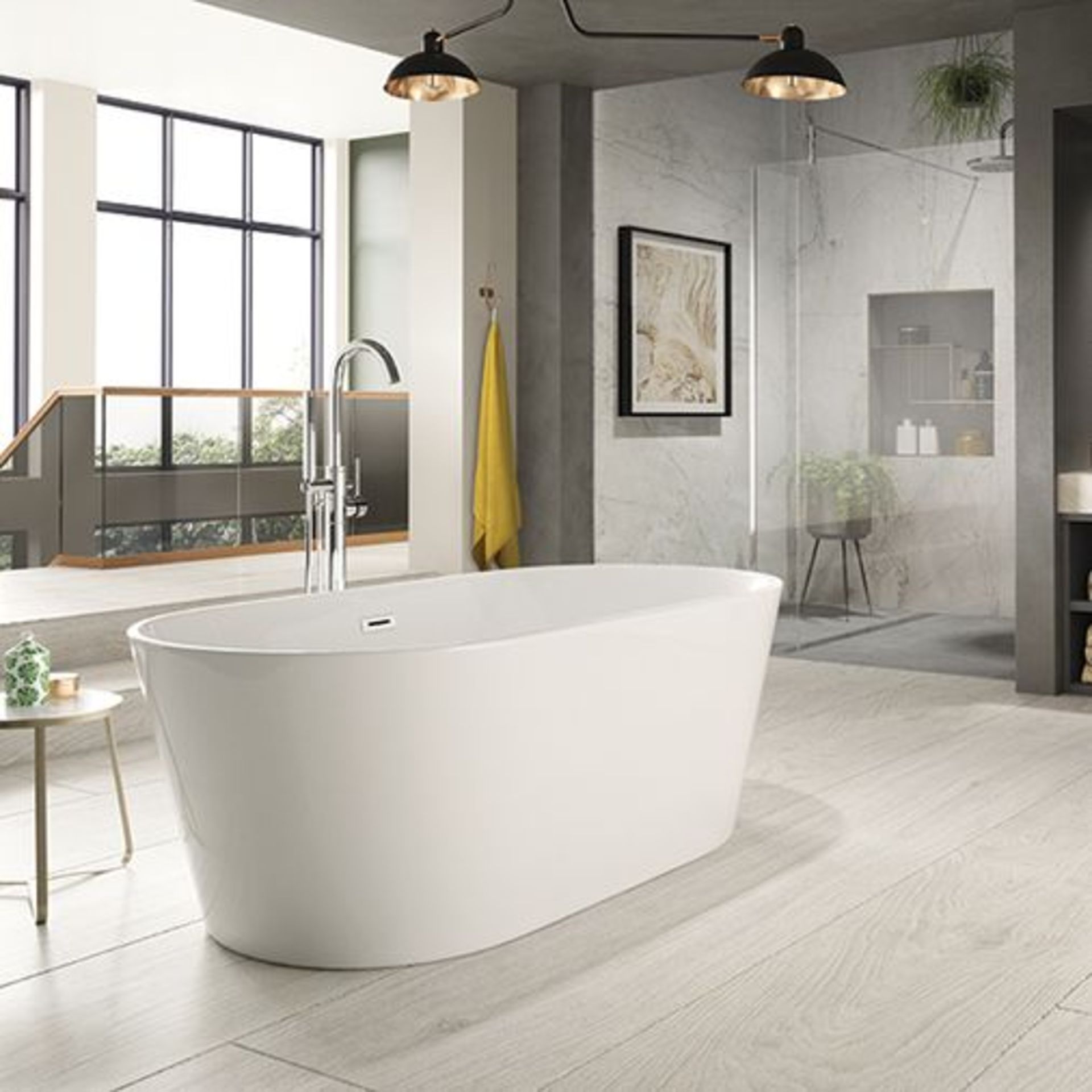 NEWTON 1700 X 800MM MODERN FREE STANDING BATH. NEW, PACKAGED & UNUSED RRP £860.00 - Image 2 of 4