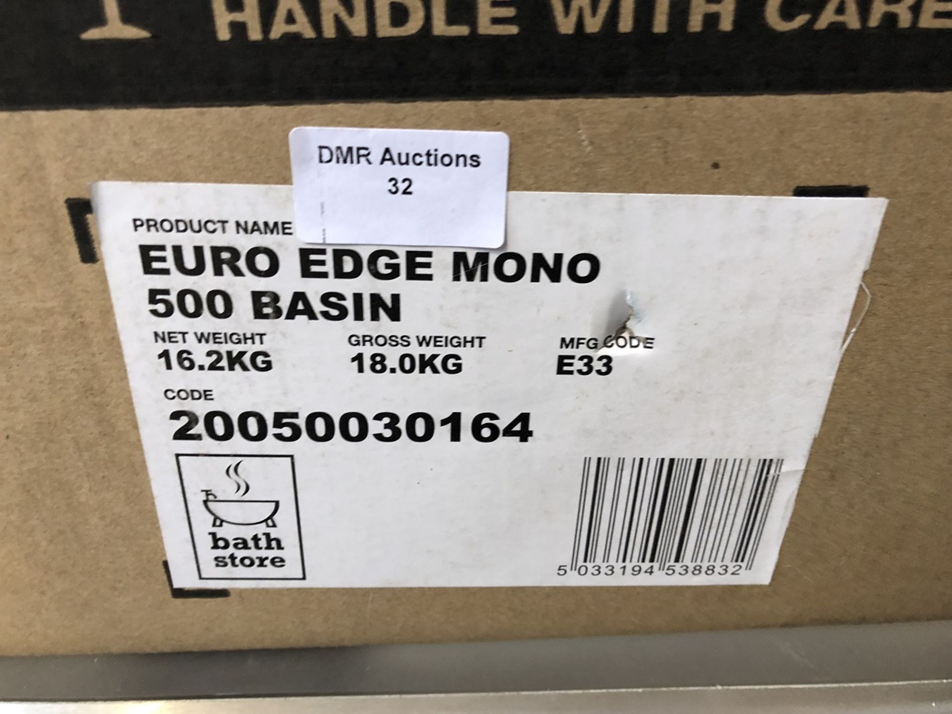 500MM EURO EDGE MONO RESIN BASIN FOR WORKTOP OR UNIT MOUNTING – BOXED. RRP £295