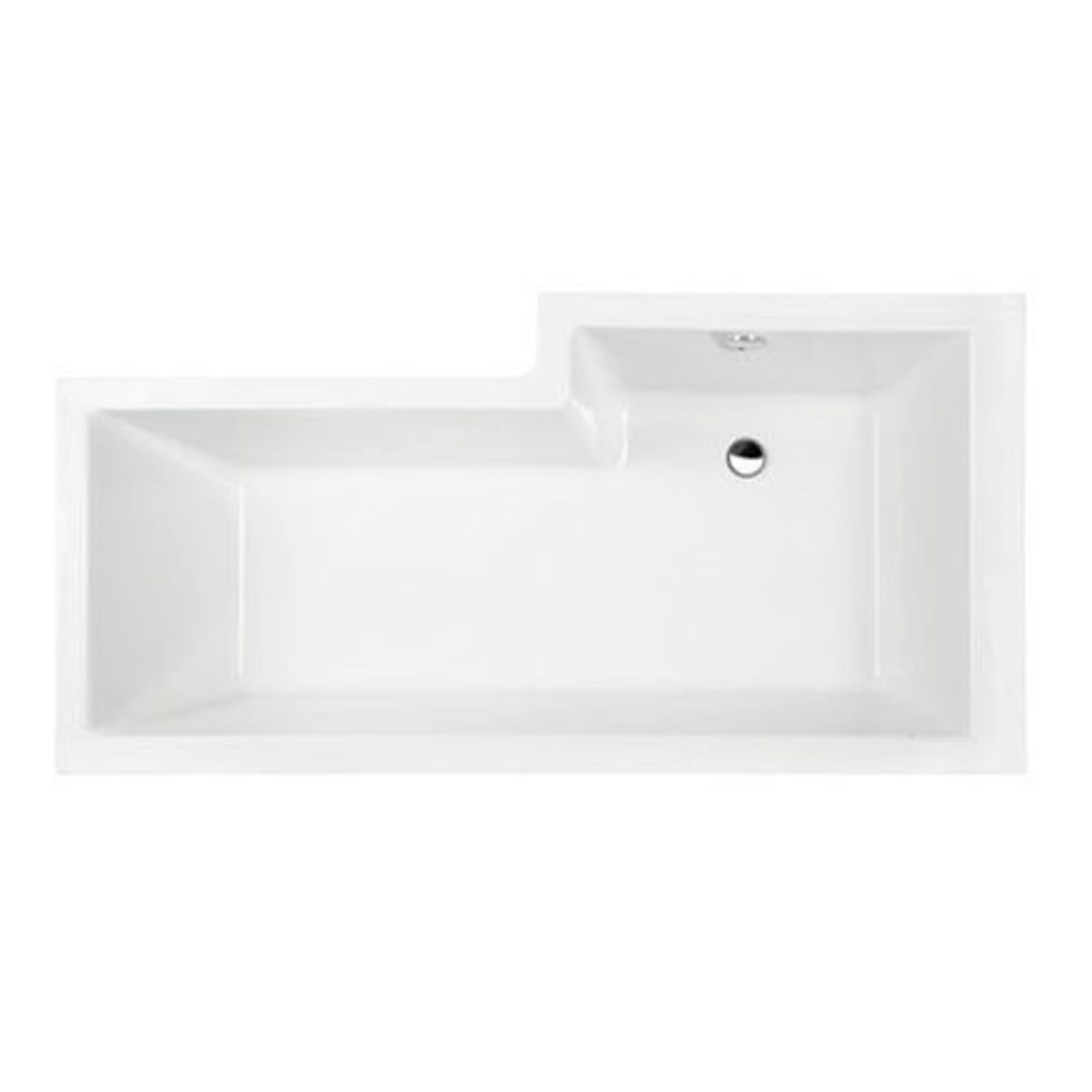 1700 ‘L’ SHAPED ‘WATERCUBE’ LEFT HAND SHOWER BATH RRP £550