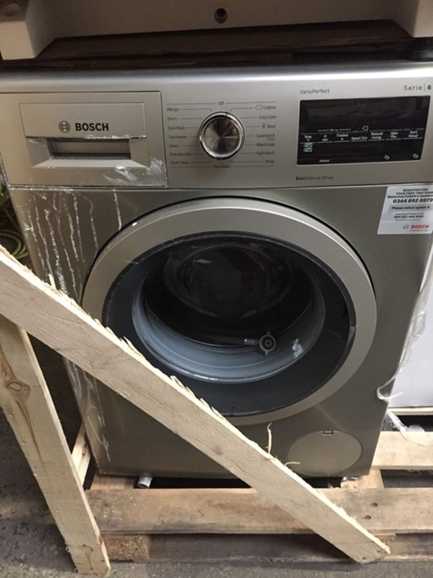 1 BOSCH VARIO PERFECT SERIE 6 ECO SILENT DRIVE WASHING MACHINE / RRP £629.00 / HAS BEEN USED, HAS