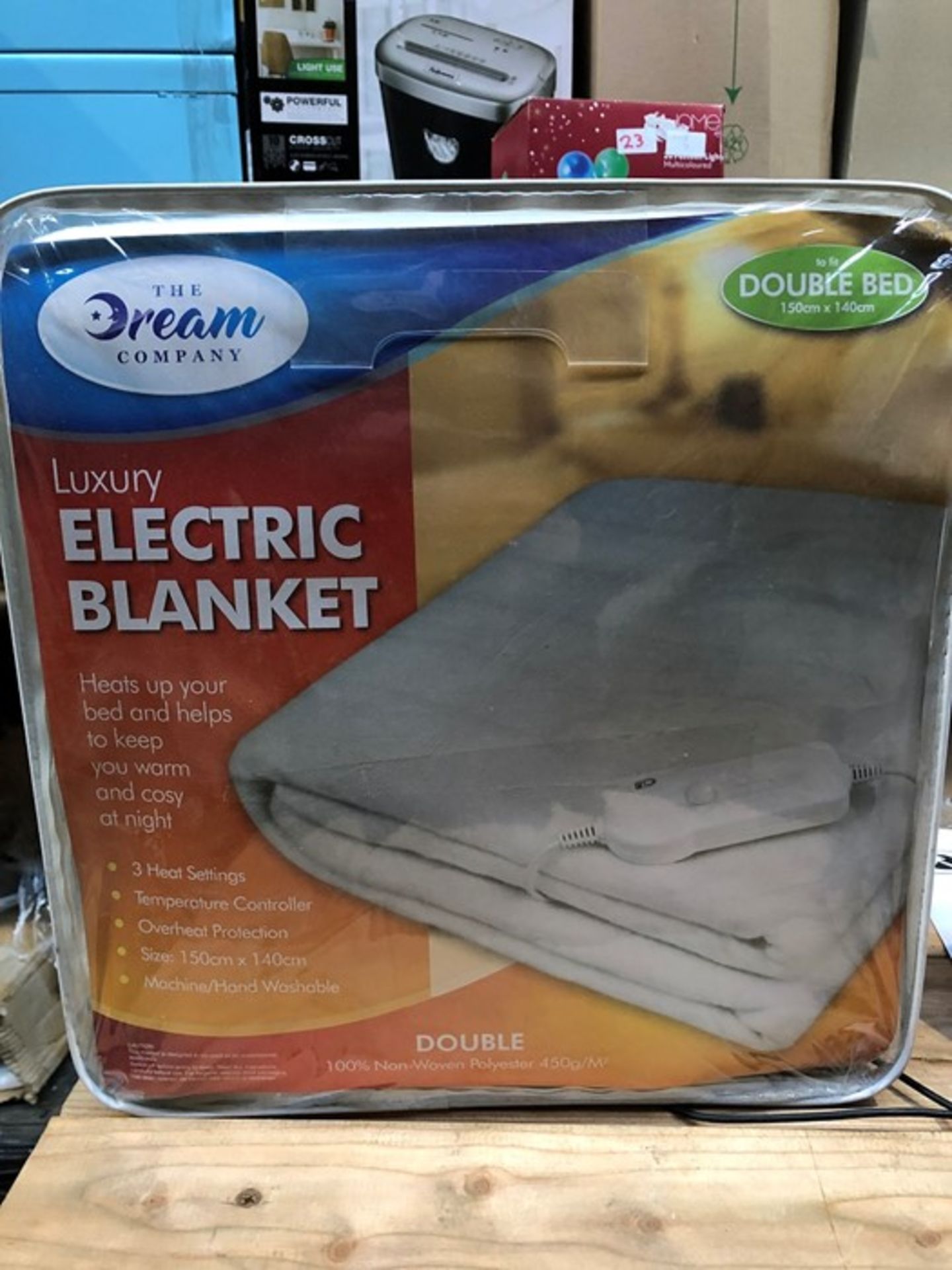 1 AS NEW DREAM COMPANY LUXURY ELECTRIC BLANKET - WHITE / SIZE: DOUBLE (SOLD AS SEEN)