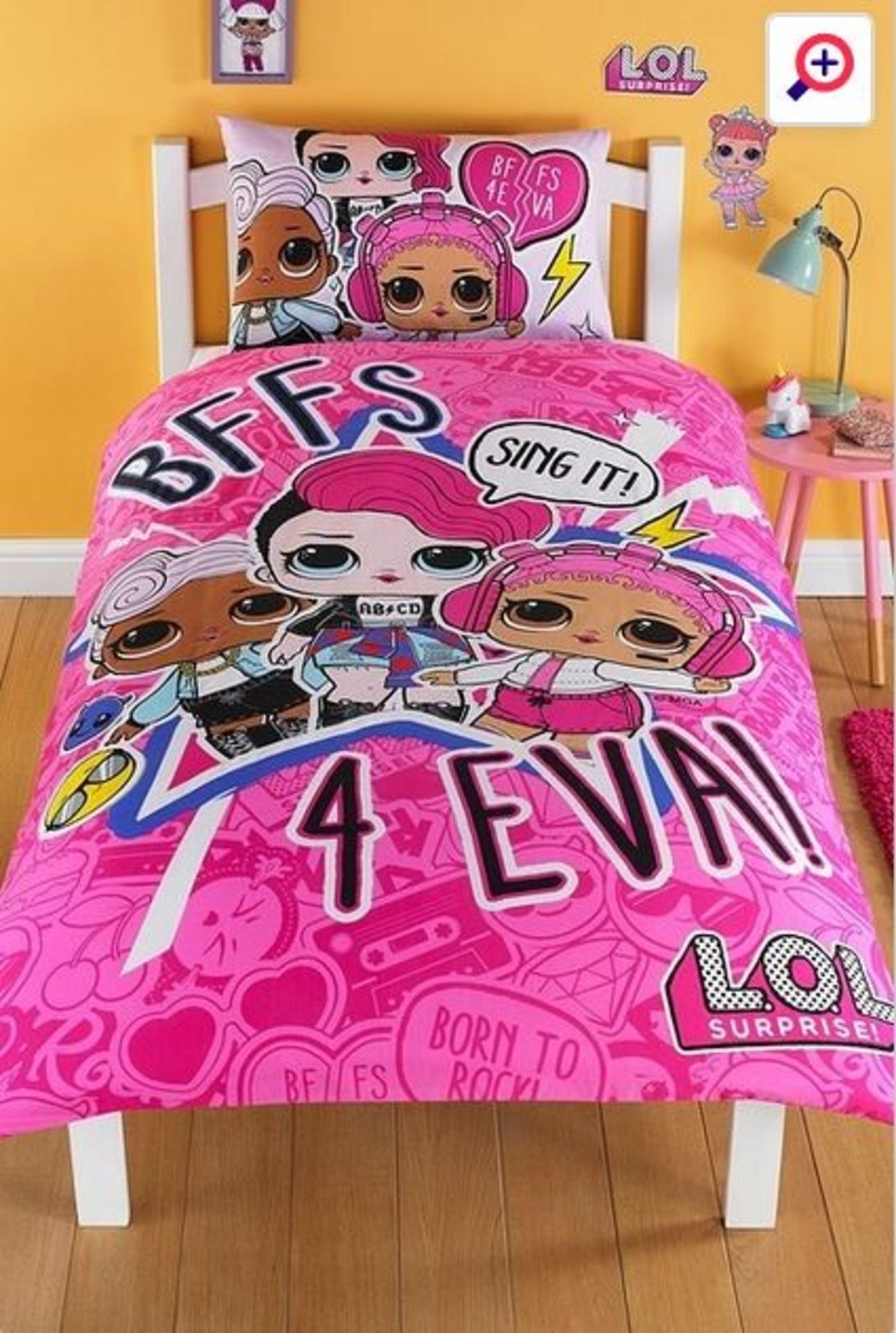 1 LOL SURPRISE! SING IT KIDS DUVET SET / SIZE: SINGLE