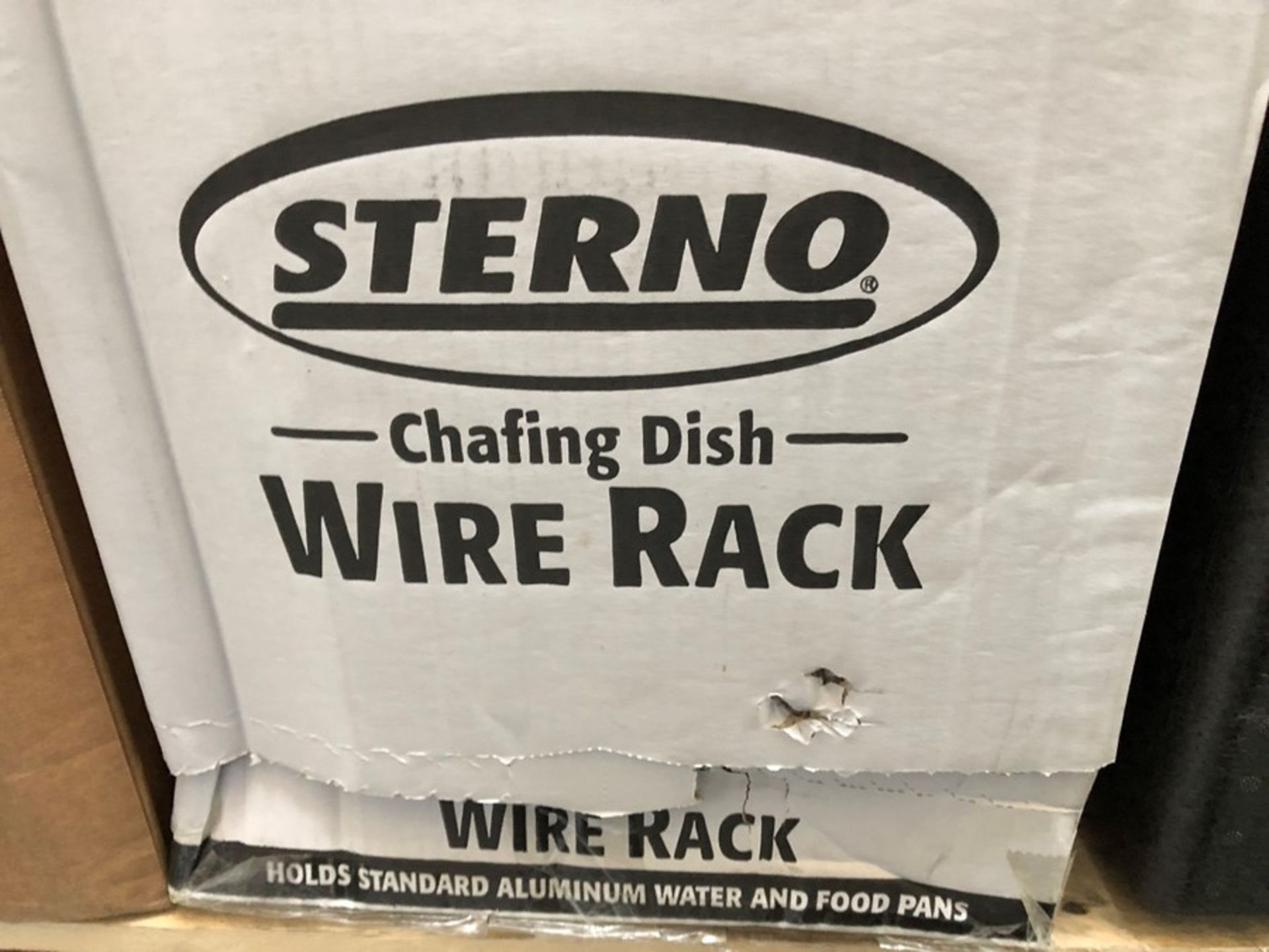 1 BOXED SET OF 18 STERNO CHAFING DISH WIRE RACKS (SOLD AS SEEN)