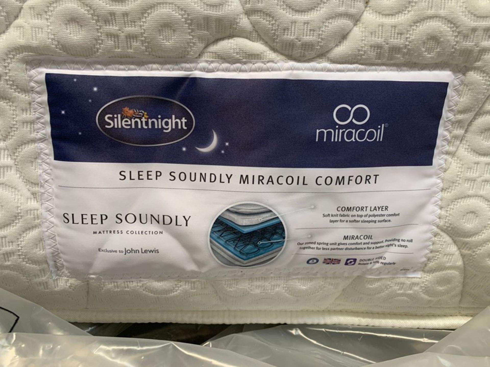 SILENT NIGHT SLEEP SOUNDLY MIRACOIL 90CM MATTRESS