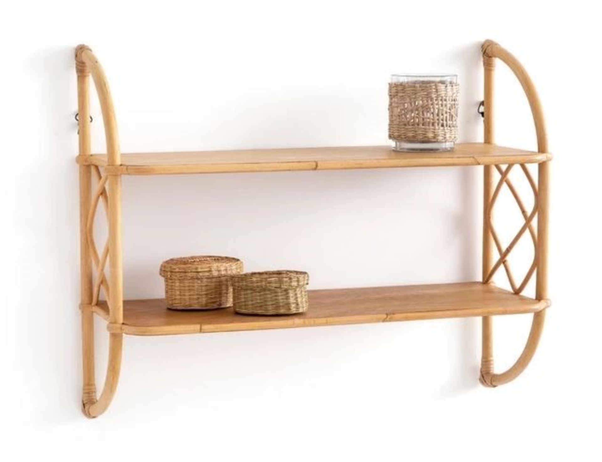 LA REDOUTE MALU VINTAGE-STYLE CANE SHELF