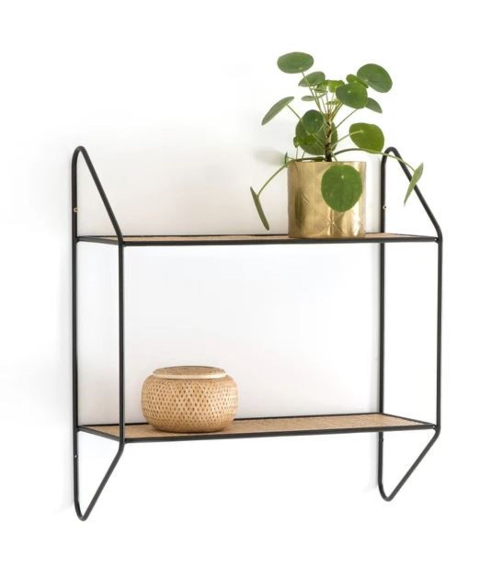 LA REDOUTE ROSALI 2-TIER WALL SHELVING UNIT