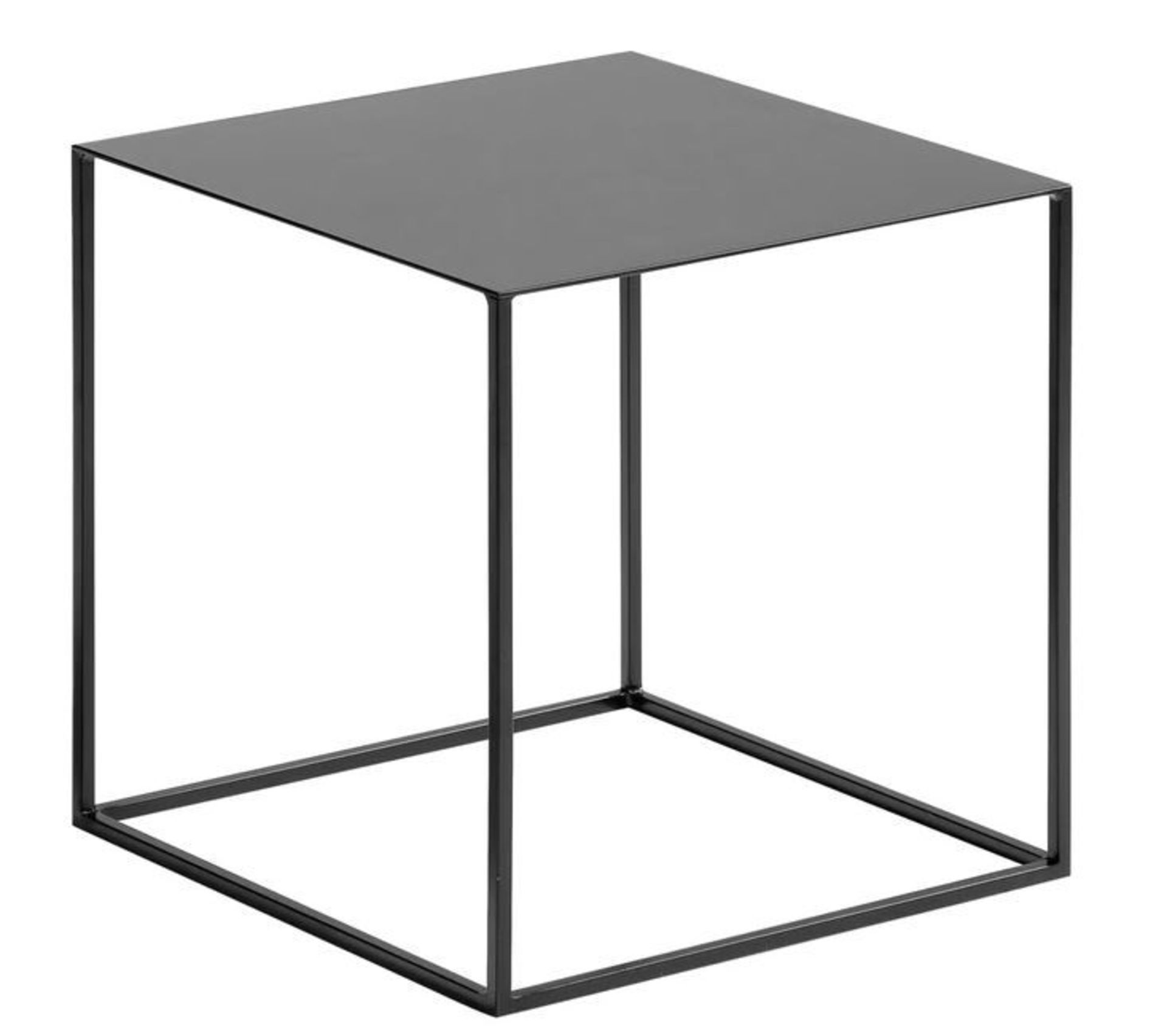 LA REDOUTE ROMY INDUSTRIAL SIDE TABLE IN LACQUERED METAL