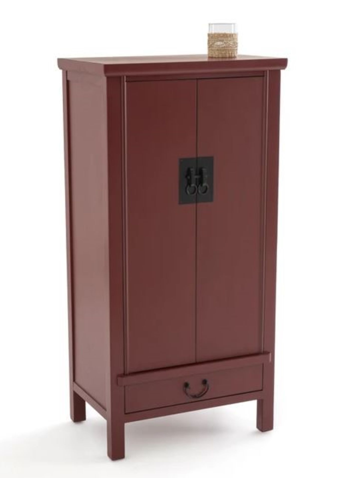 LA REDOUTE ASAYO SOLID WOOD ORIENTAL STYLE DOUBLE WARDROBE