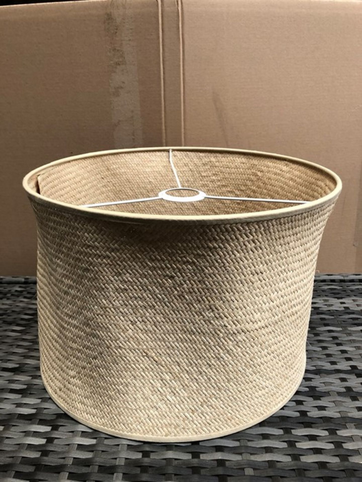 LA REDOUTE NIRADA RAFFIA LAMPSHADE OR CEILING SHADE