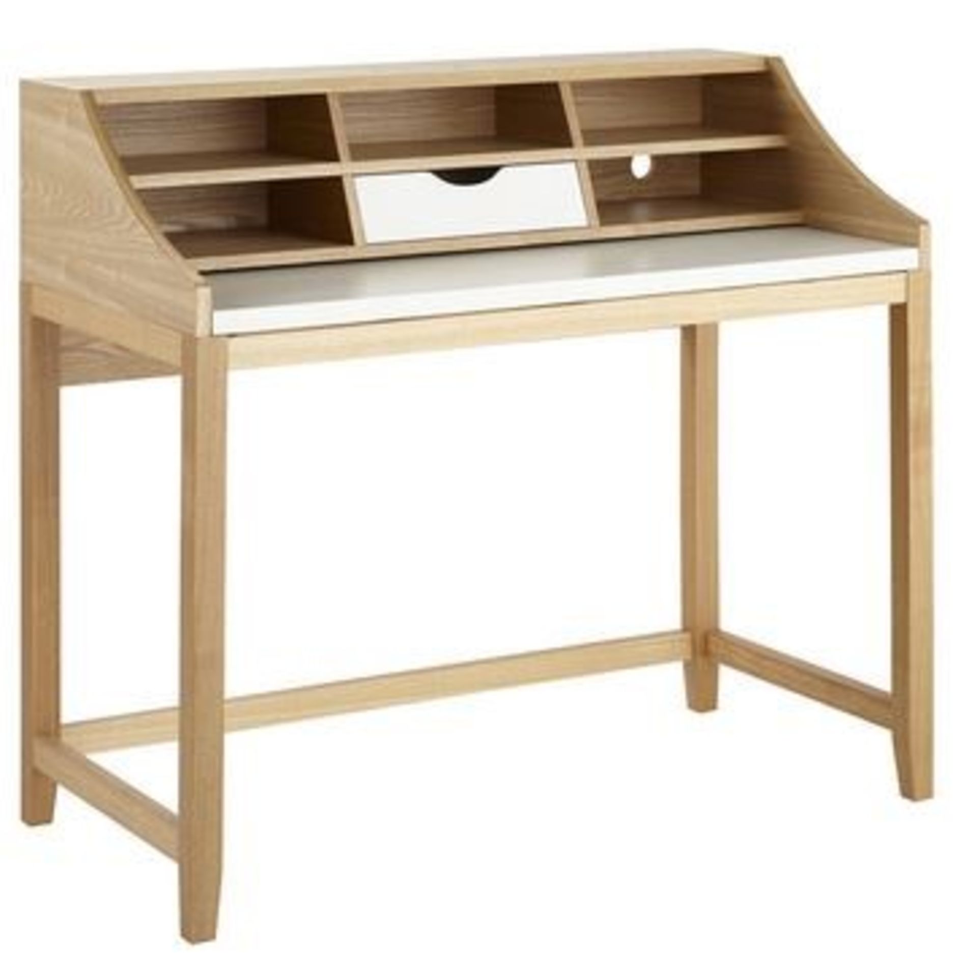 JOHN LEWIS LOFT DESK IN WHITE/ASH