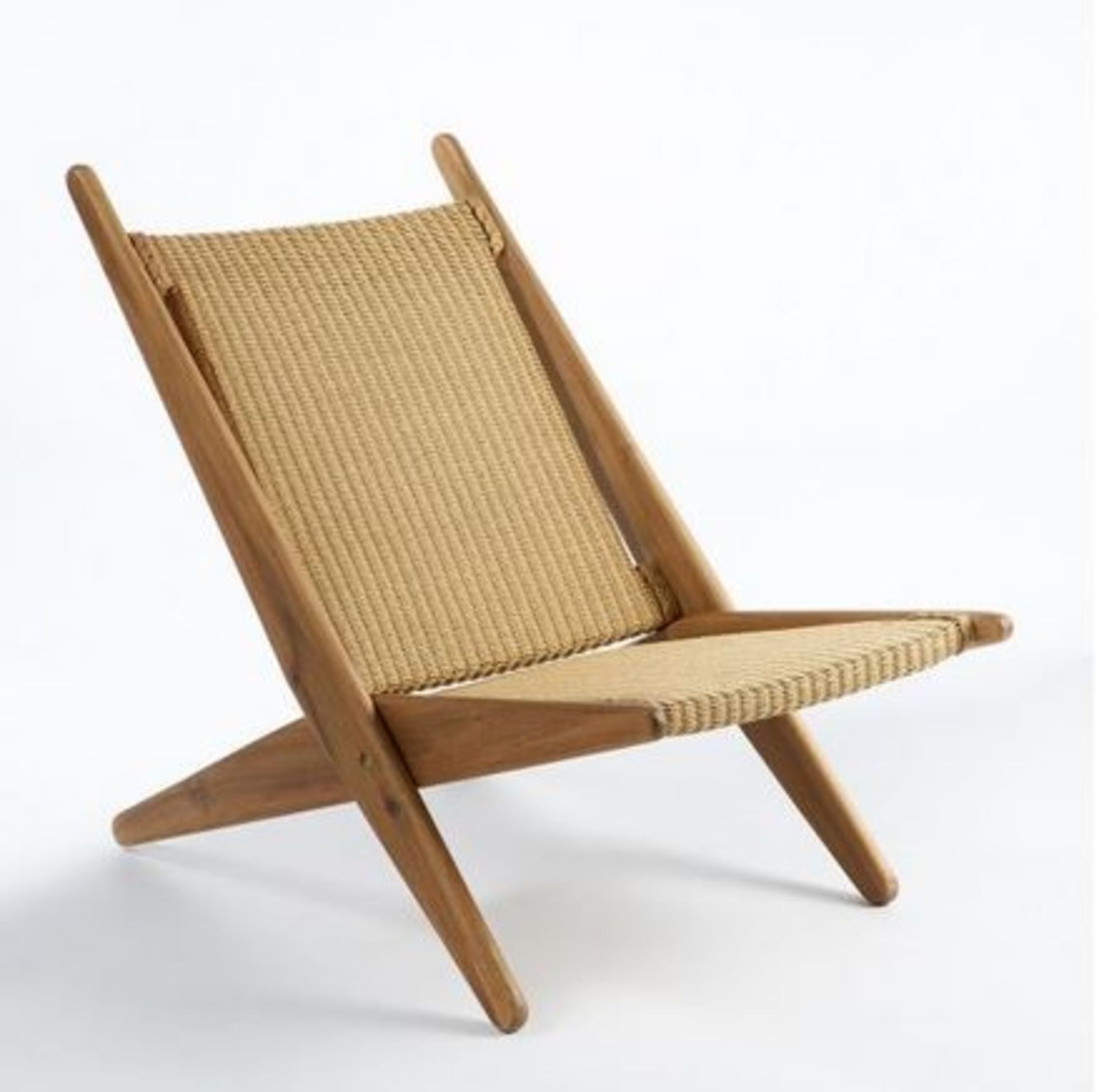 LA REDOUTE ANCELIE CANA FOLDING ARMCHAIR - NATURAL